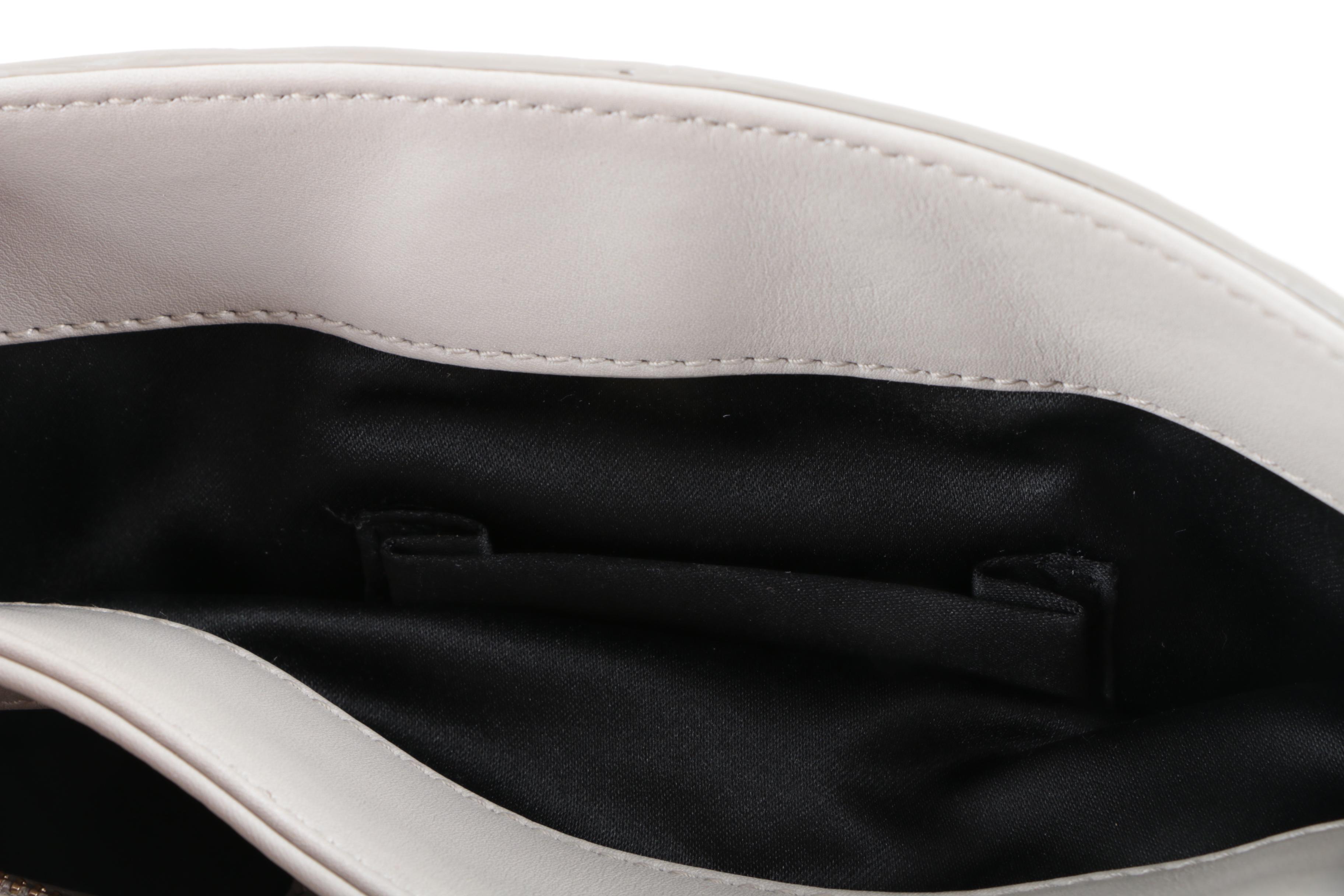 Furla Black and Grey Leather Shoulder Bag