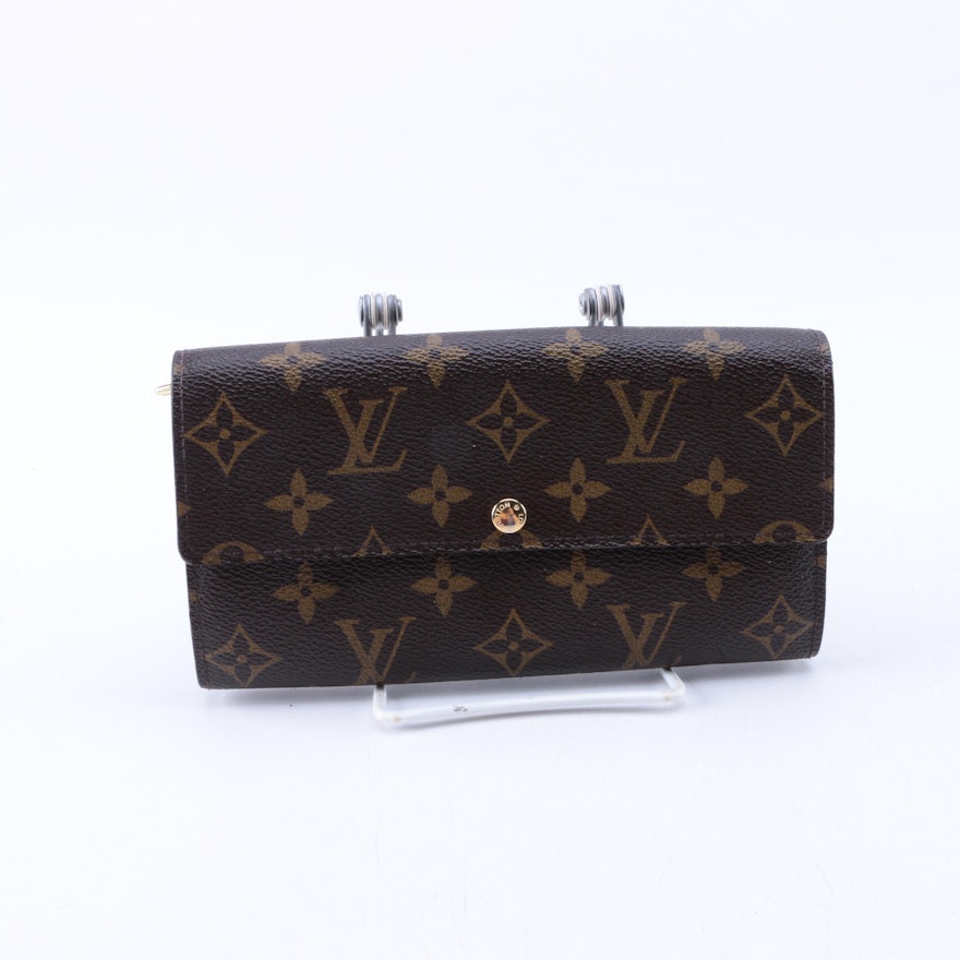 Louis Vuitton Monogram Fleuri Sarah Wallet