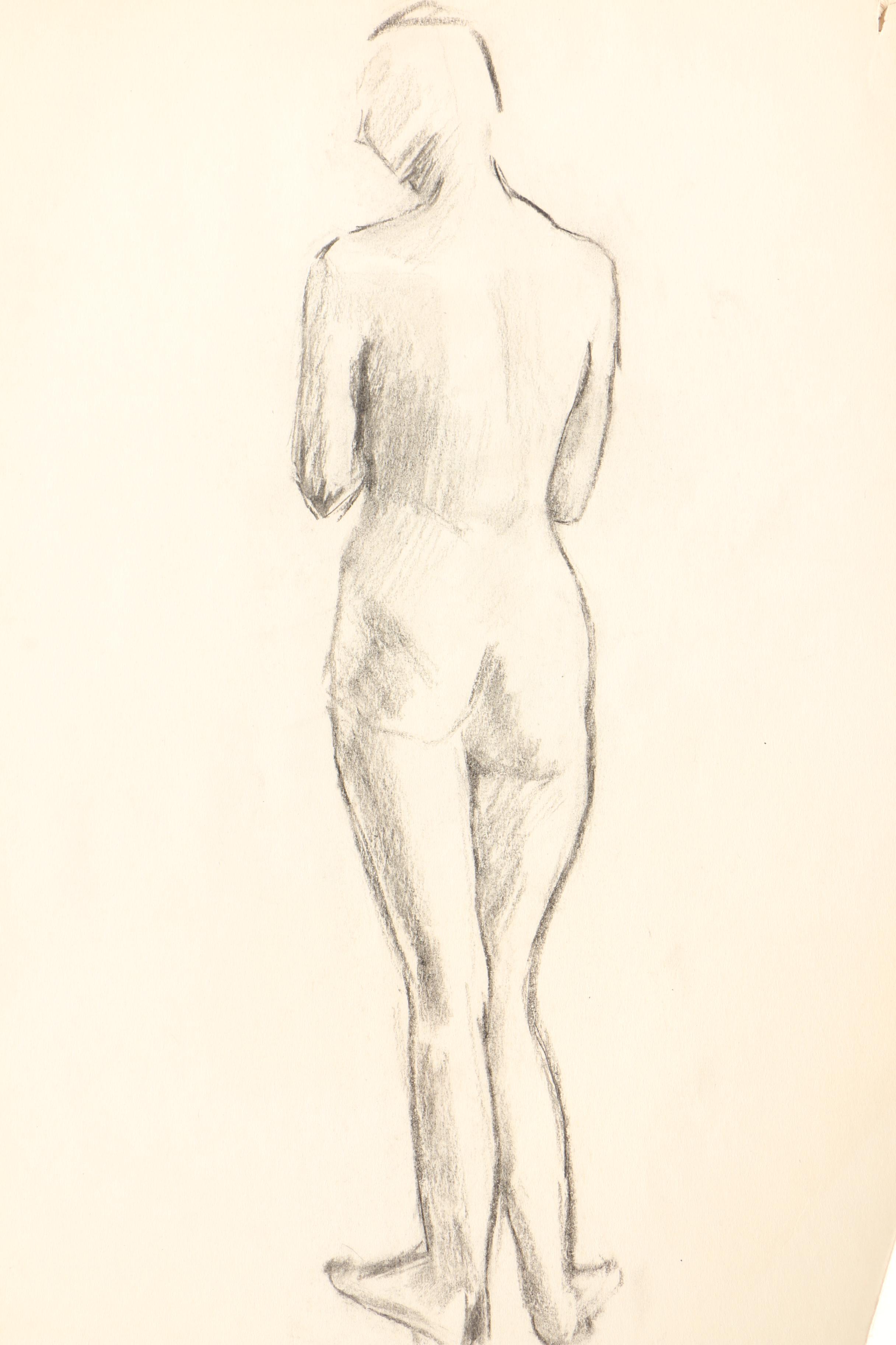 Charcoal Nude Figure Studies
