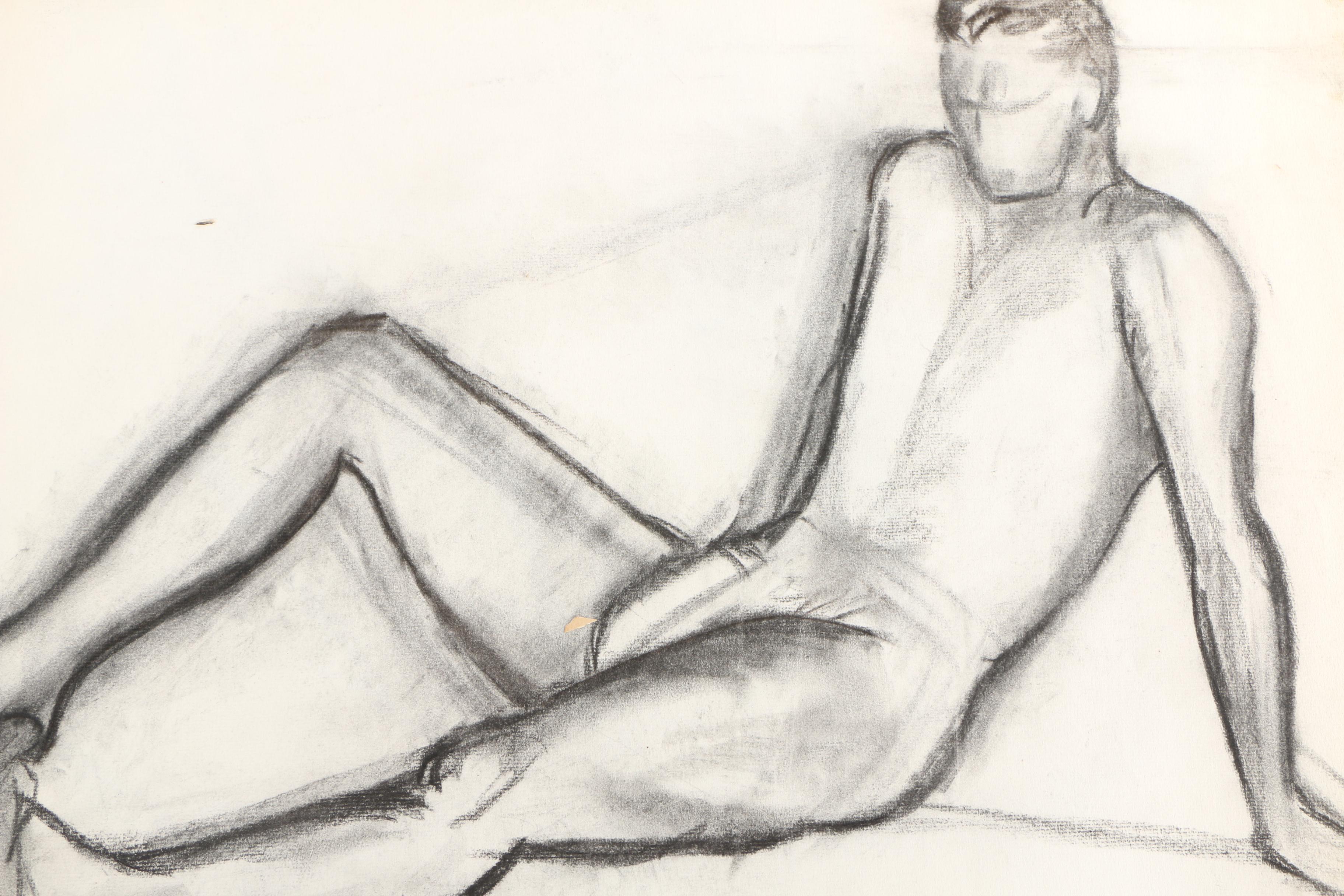 Charcoal Nude Figure Studies