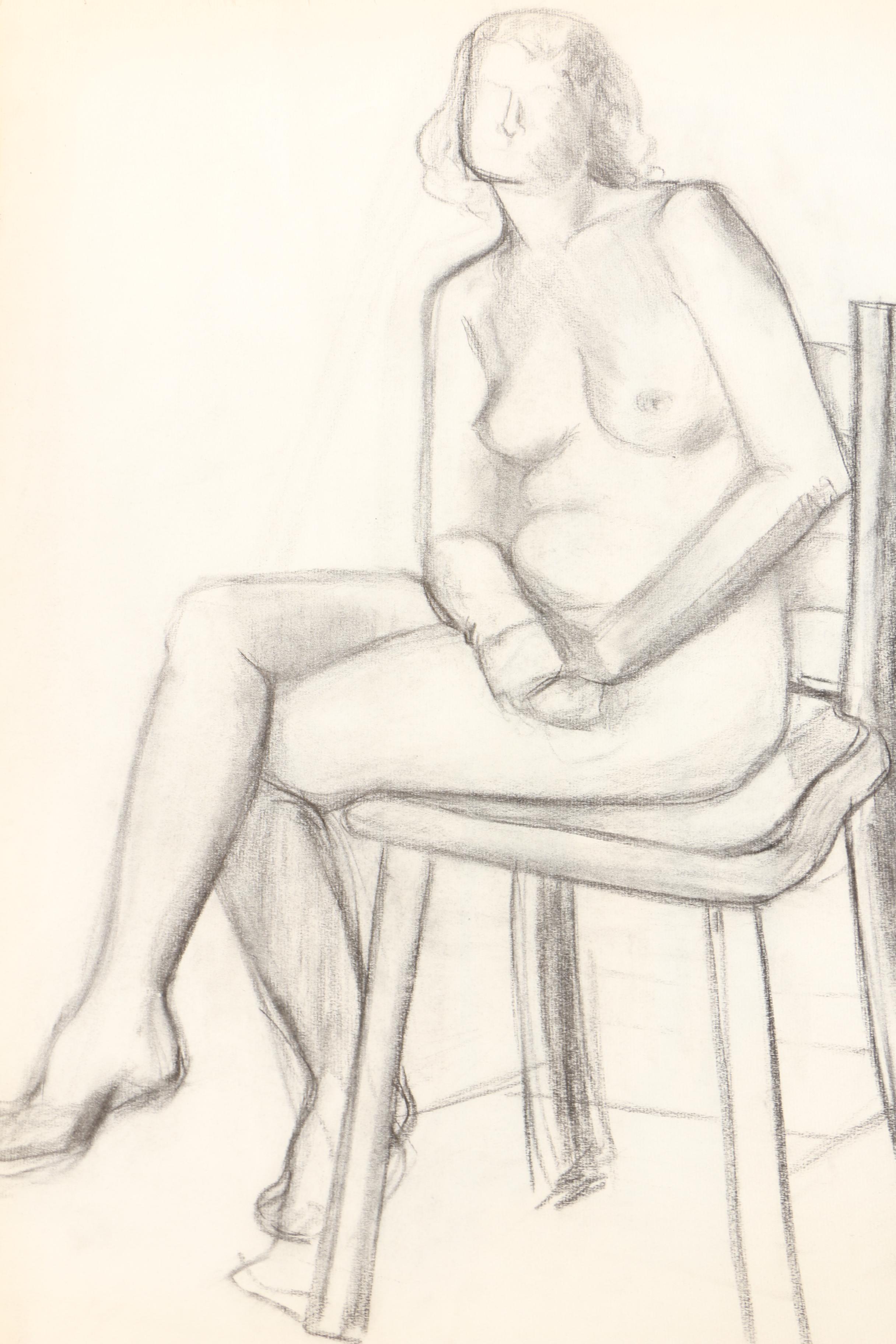 Charcoal Nude Figure Studies