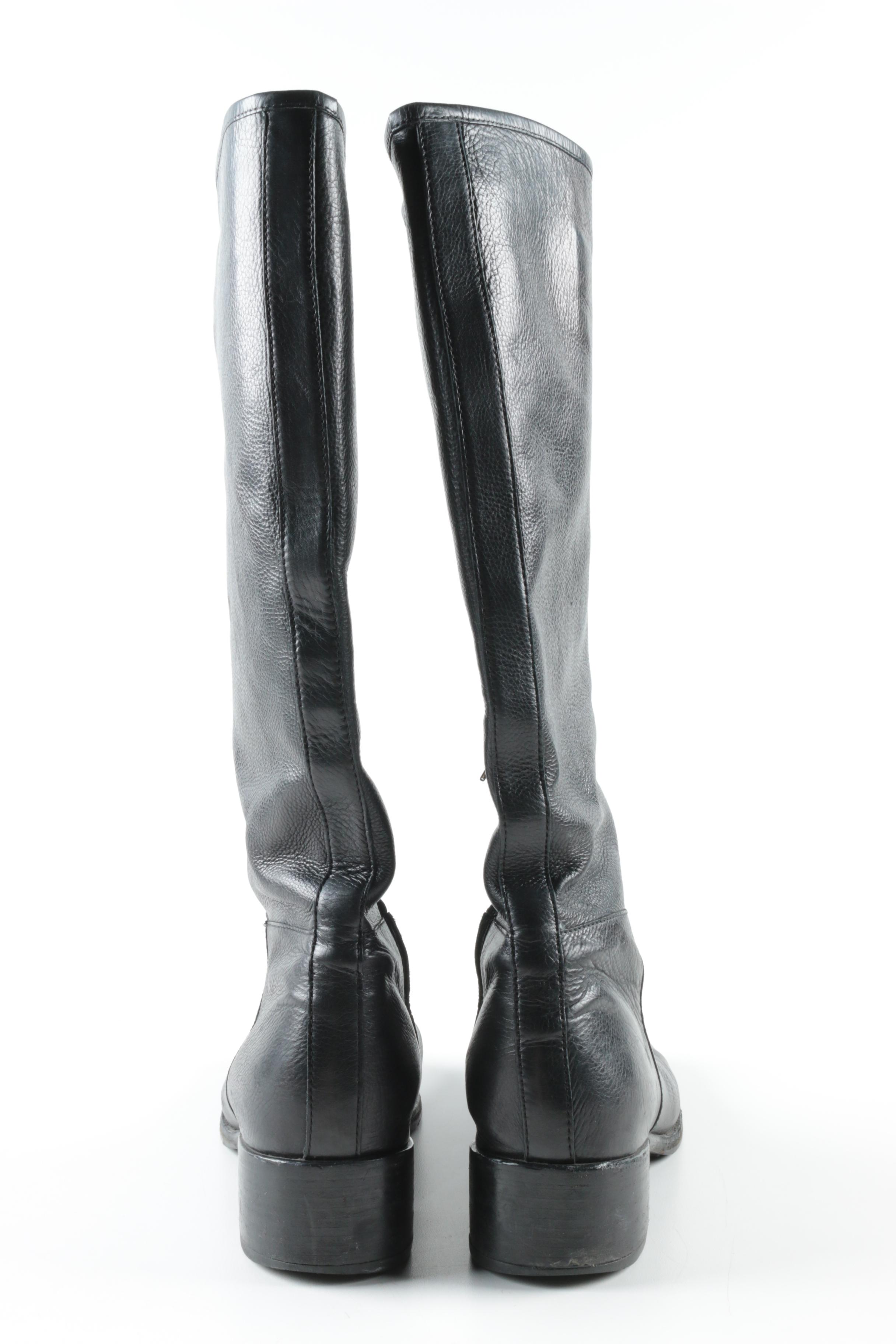 Prada Leather Riding Boots