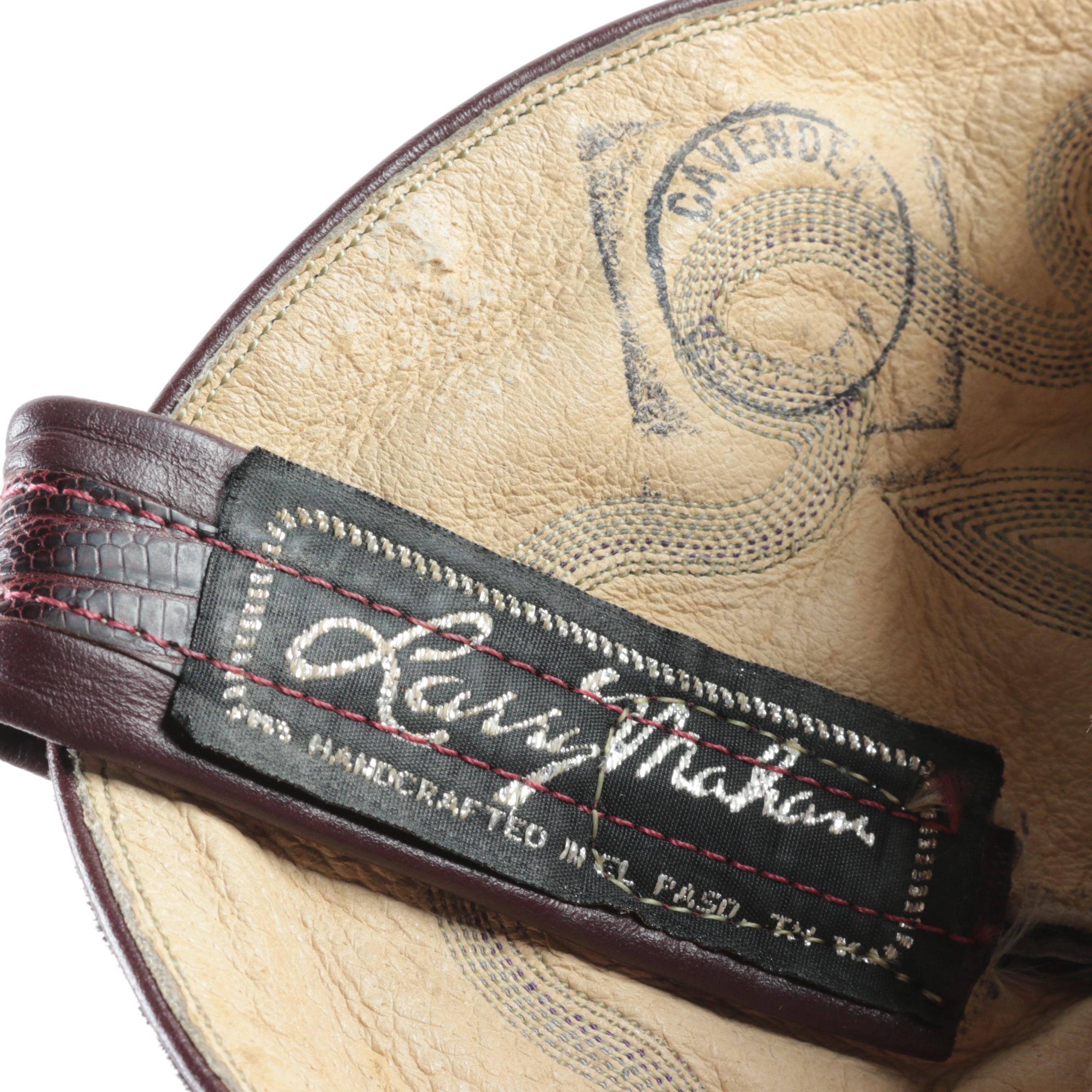 Larry Mahan Reptile Skin Cowboy Boots