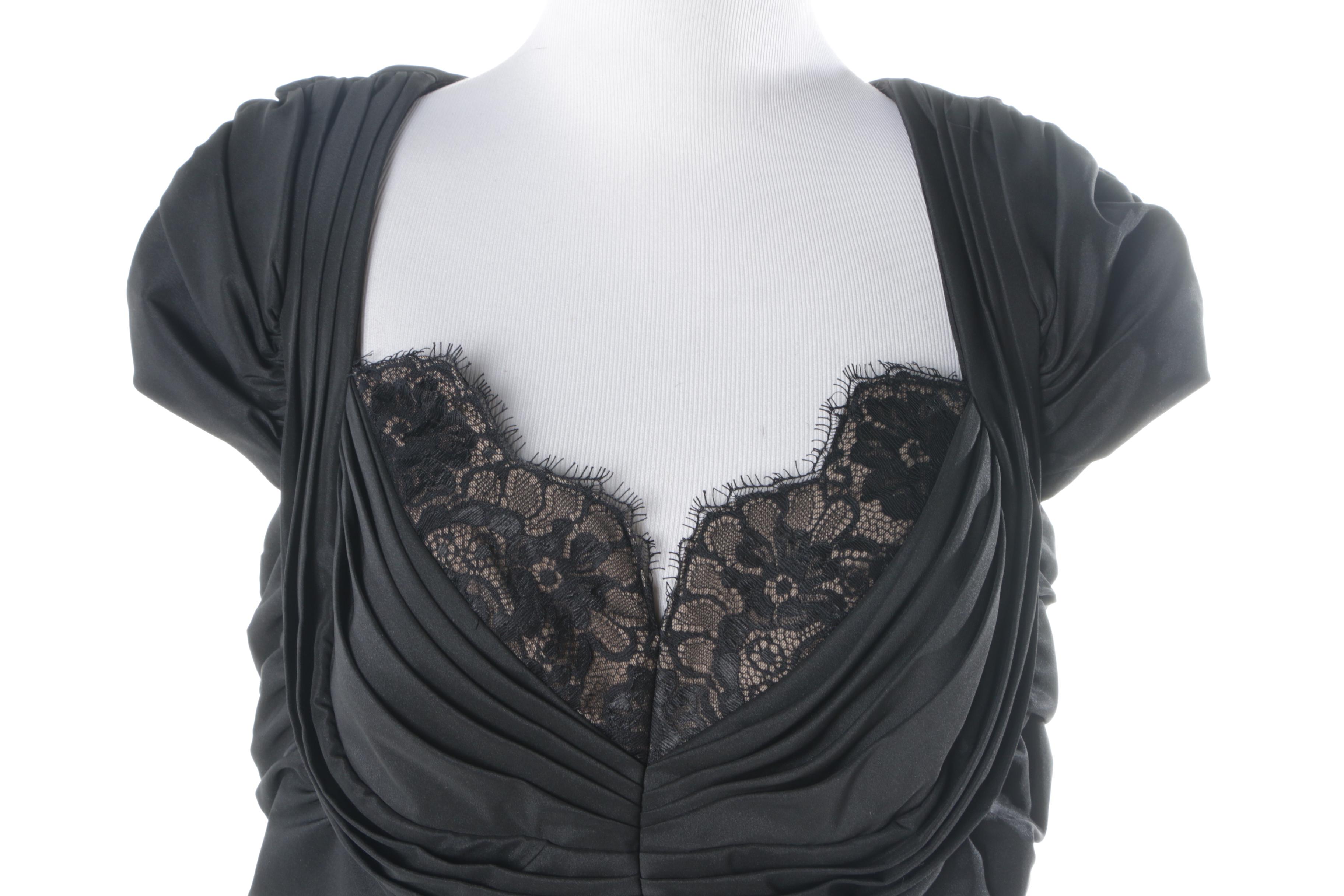 Tadashi Shoji Ruched Cap Sleeve Dress