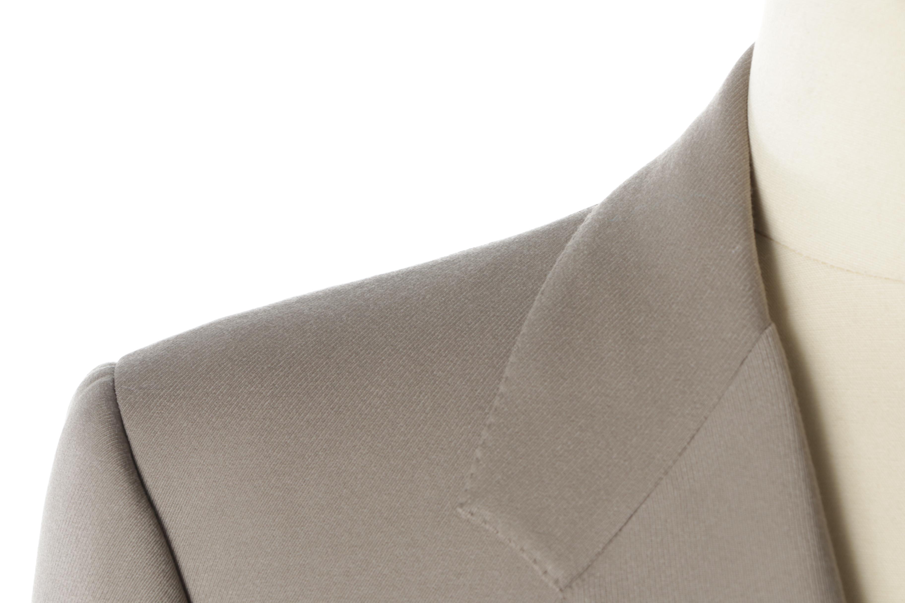 Men's Hickey-Freeman Taupe Wool Overcoat