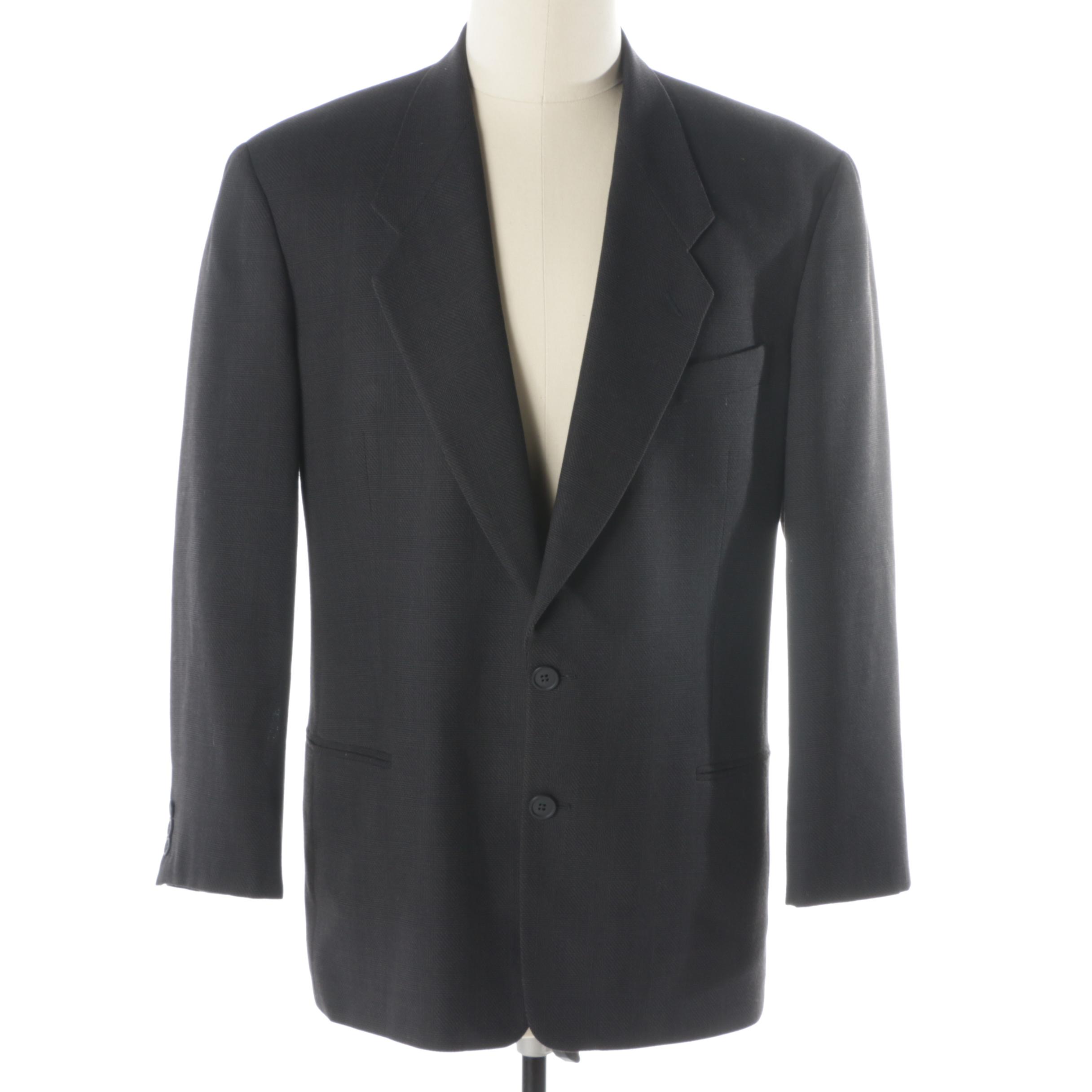 Men's Giorgio Armani Le Collezioni Brown Wool Blend Sport Coat