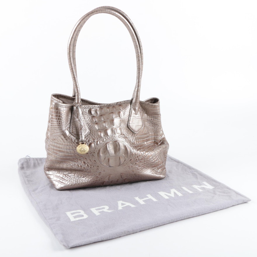 Brahmin Hornback Embossed Leather Handbag