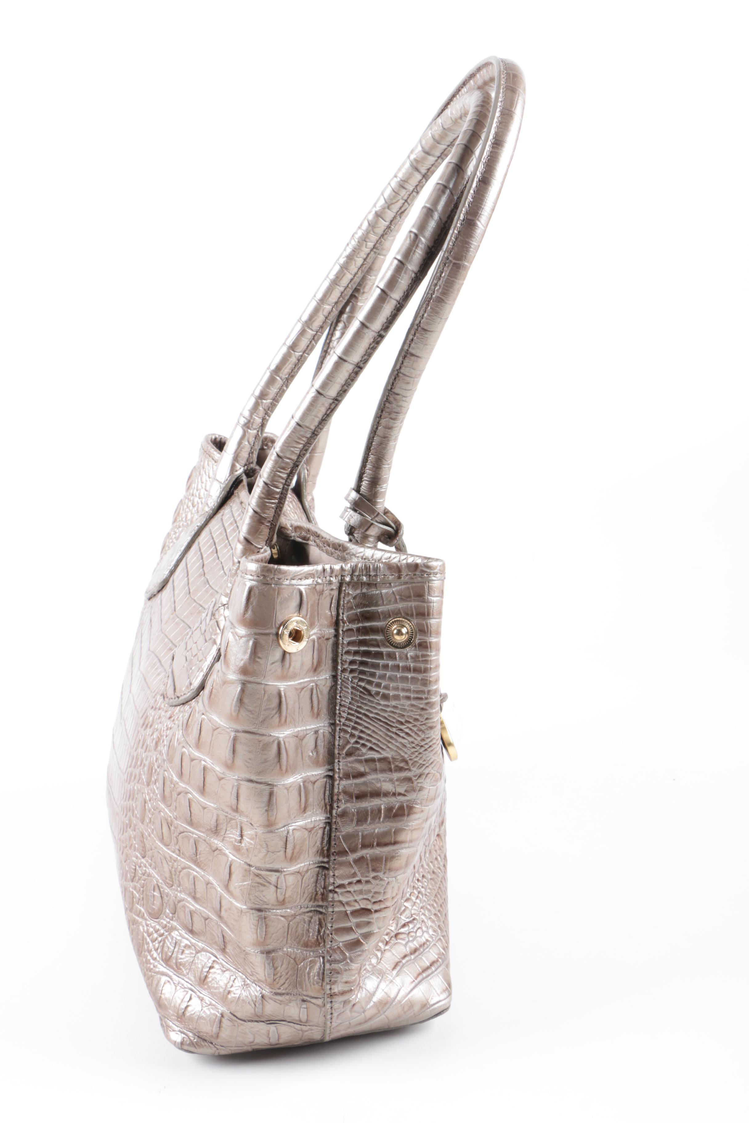Brahmin Hornback Embossed Leather Handbag