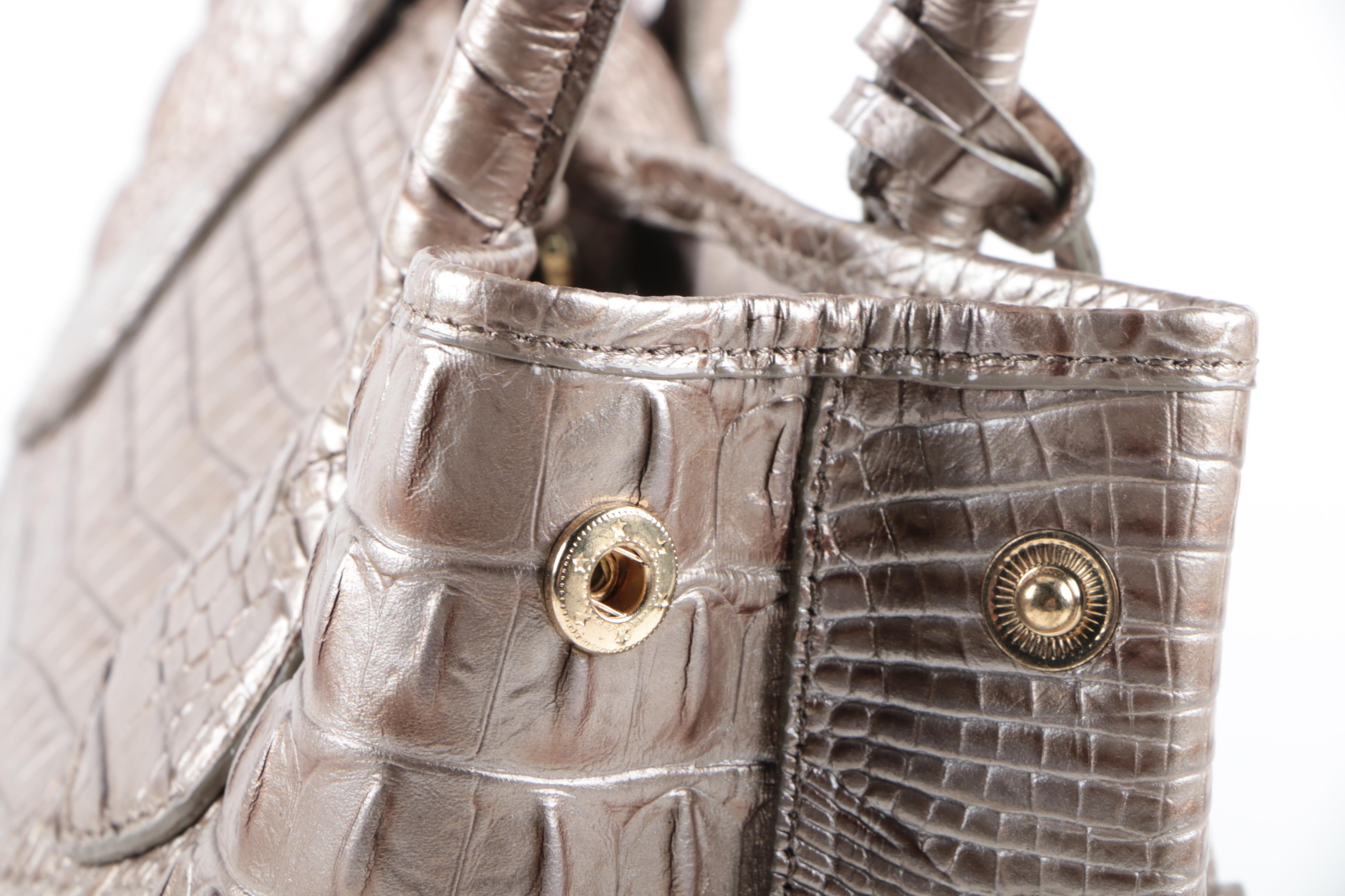 Brahmin Hornback Embossed Leather Handbag