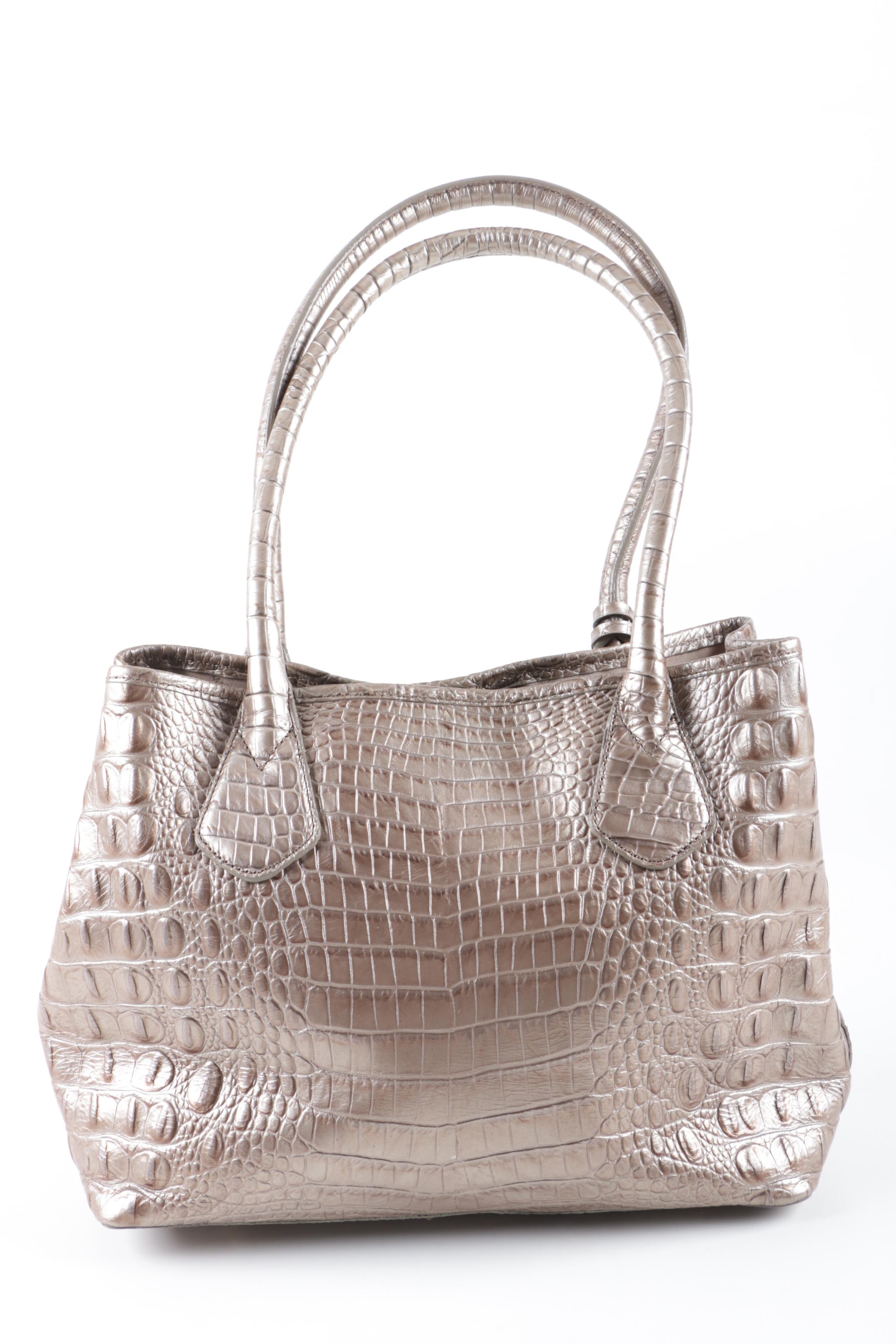 Brahmin Hornback Embossed Leather Handbag