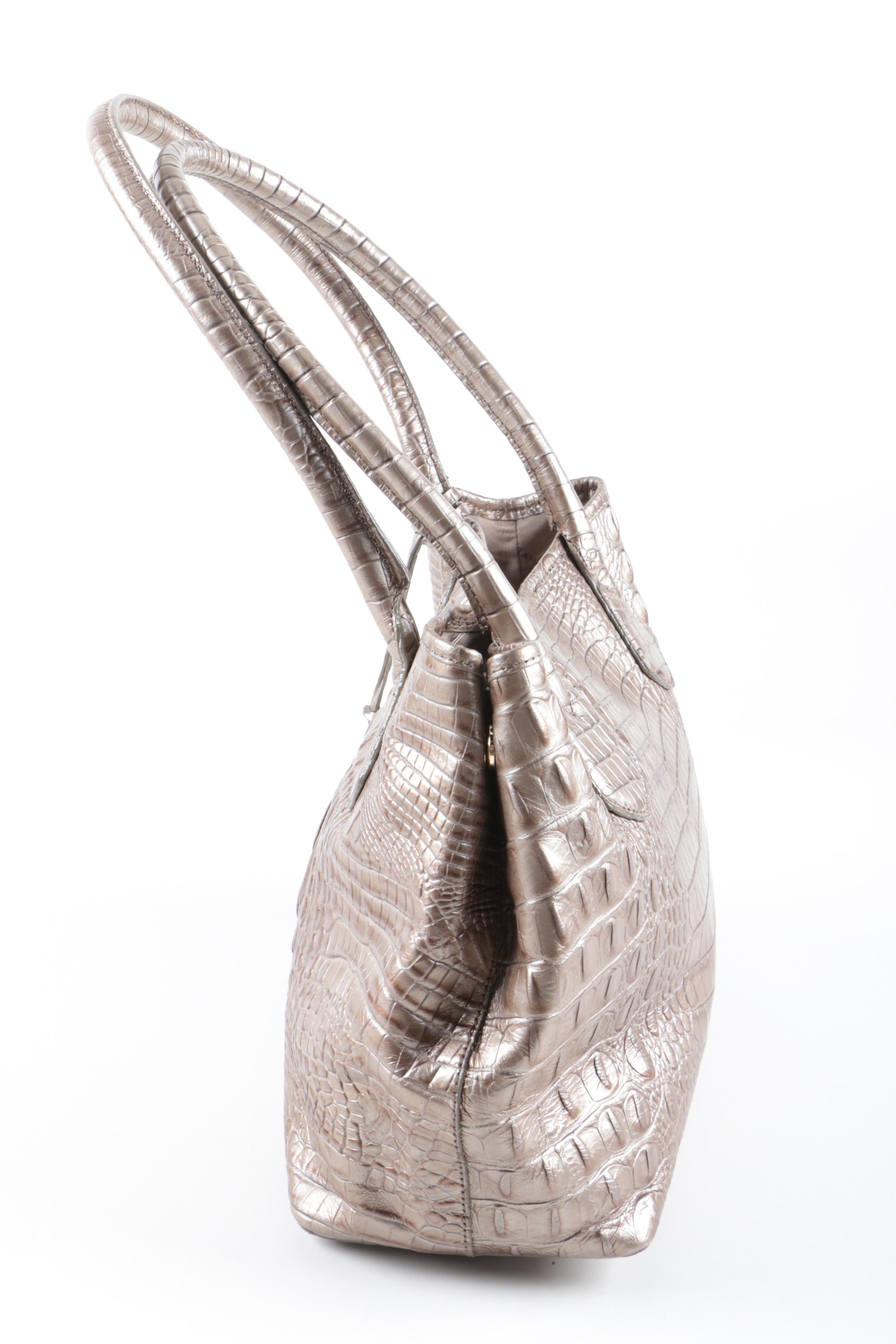 Brahmin Hornback Embossed Leather Handbag