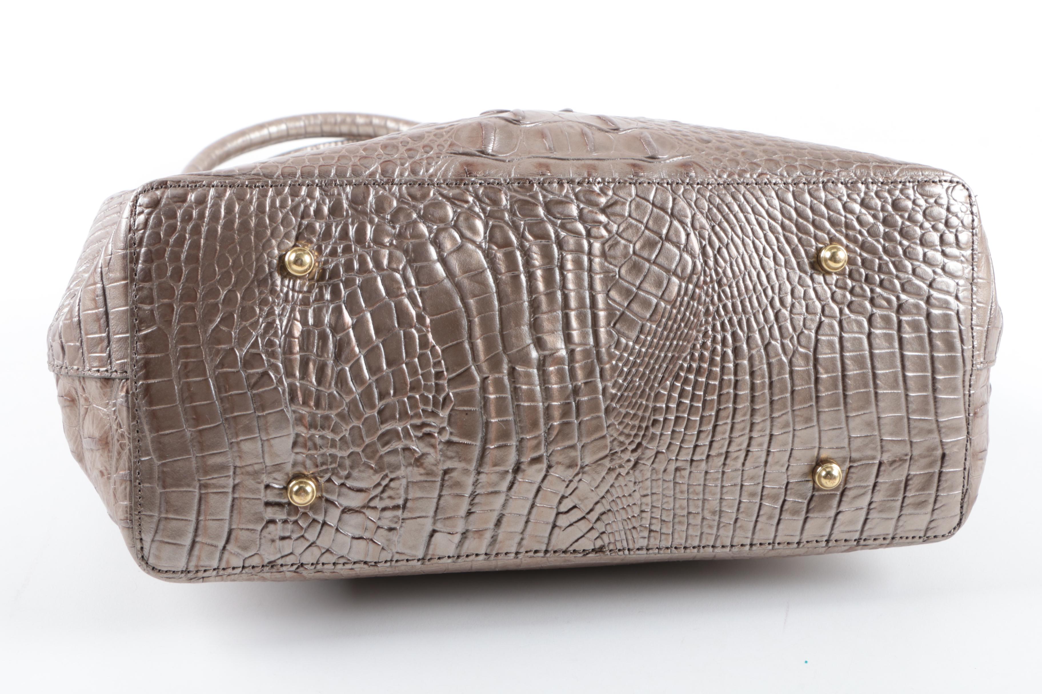 Brahmin Hornback Embossed Leather Handbag