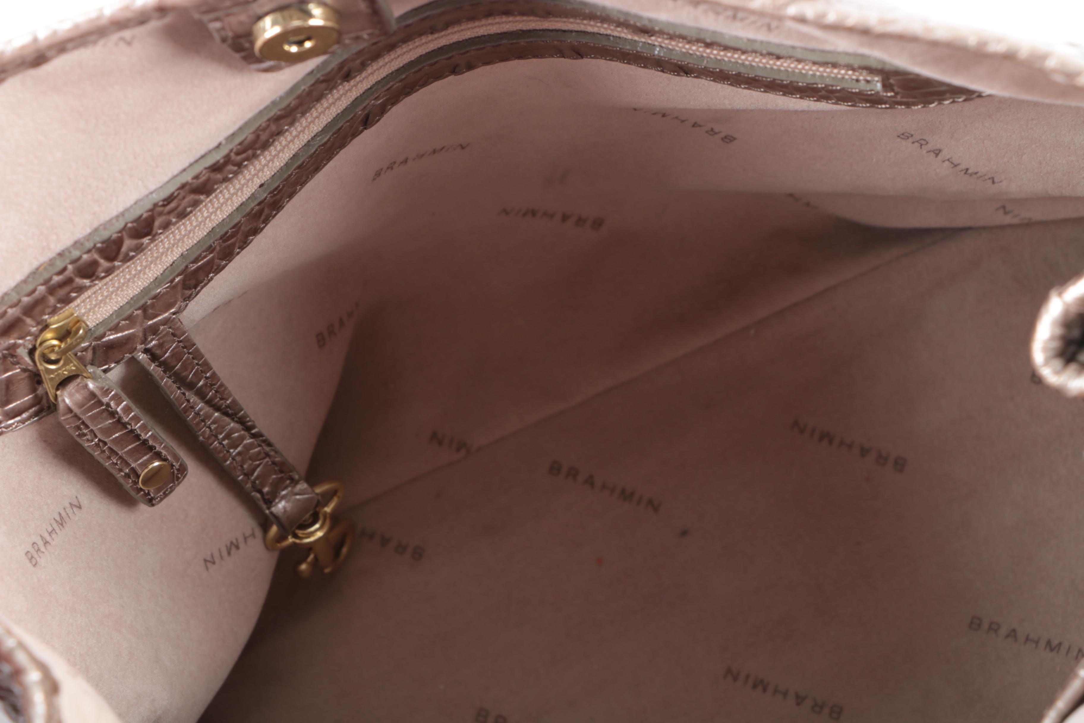 Brahmin Hornback Embossed Leather Handbag