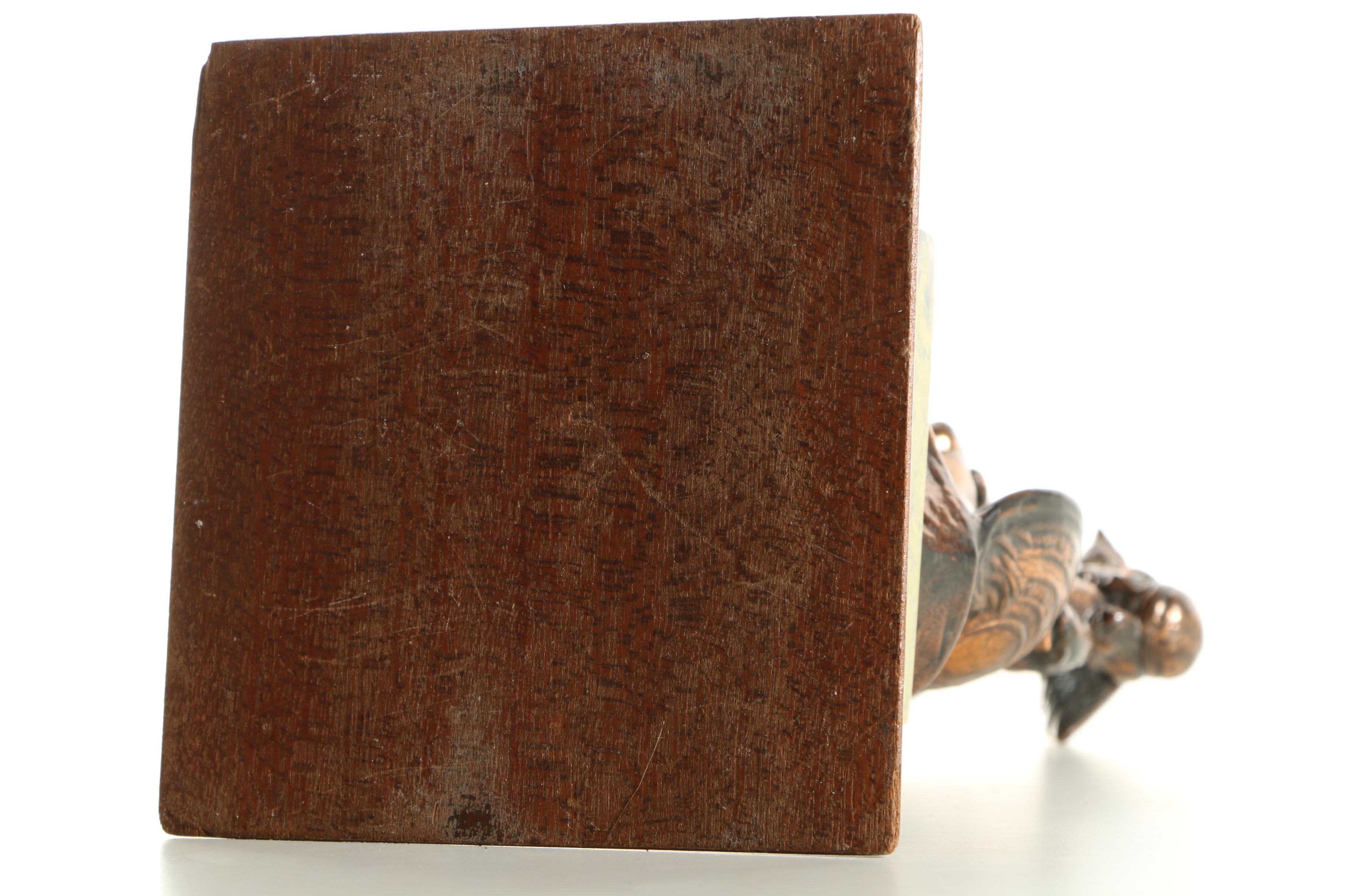 Vintage Brass Sculpture of Irish Medieval Character Cuchulain