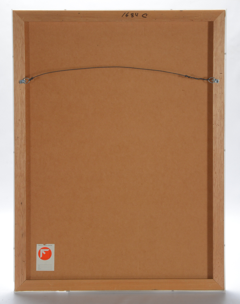 Roger Lersy Mixed Media Painting of a Mandrill