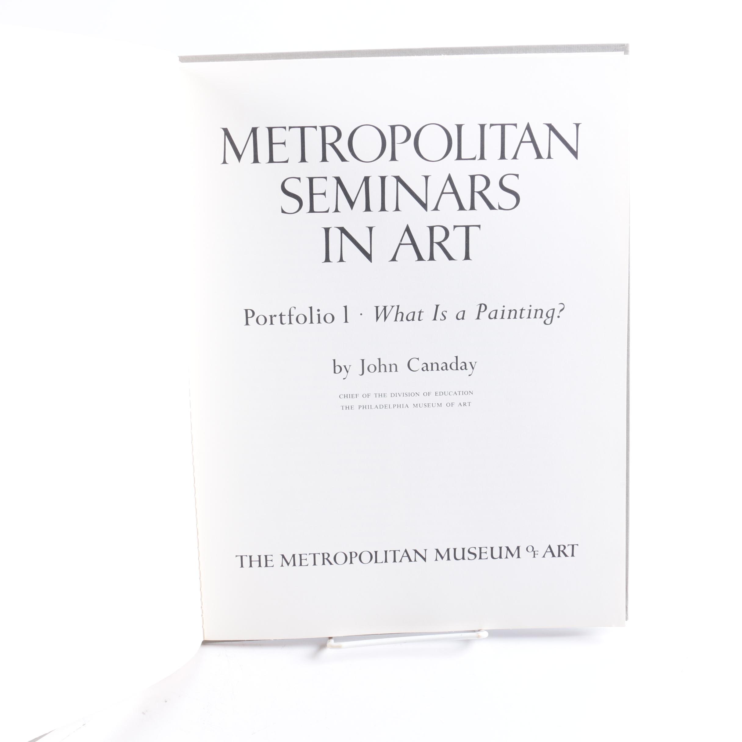Art Books Featuring "Metropolitan Seminars in Art" by John Canaday