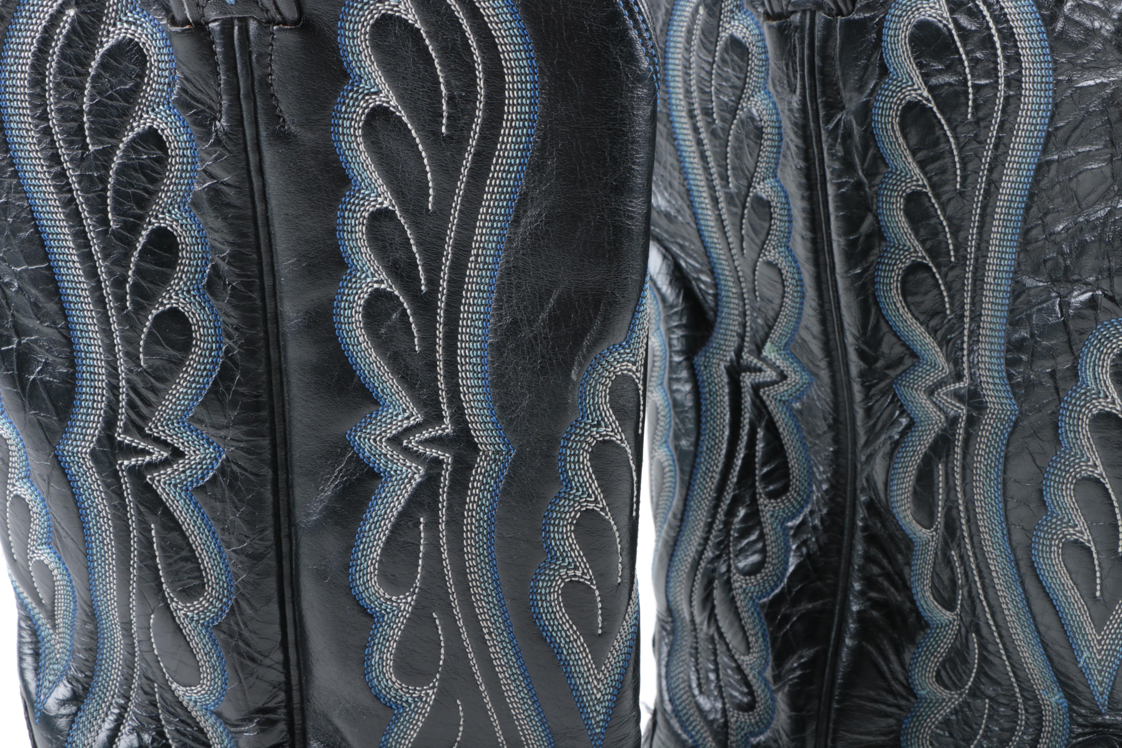 Tony Lama Leather and Lizard Skin Boots