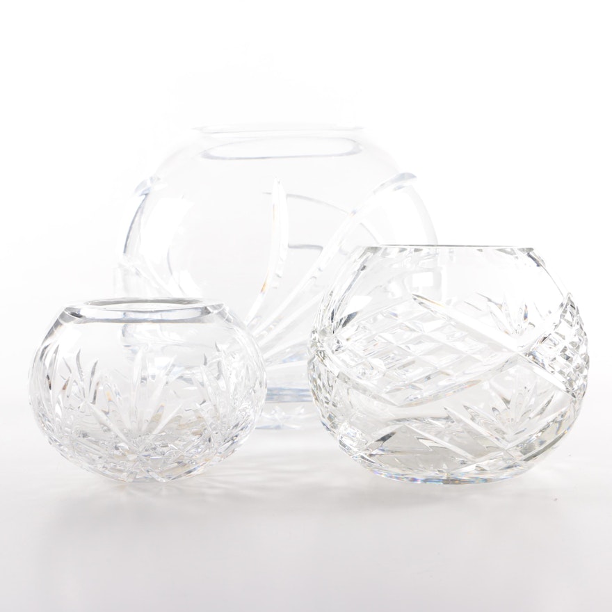 Crystal Rose Bowls Including "Illusions" by Samobar