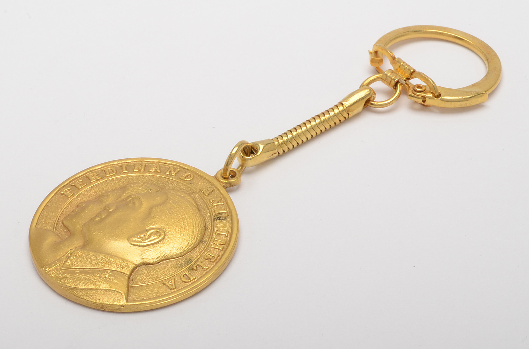 Solid Brass Key Chains Honoring Ferdinand and Imelda Marcos