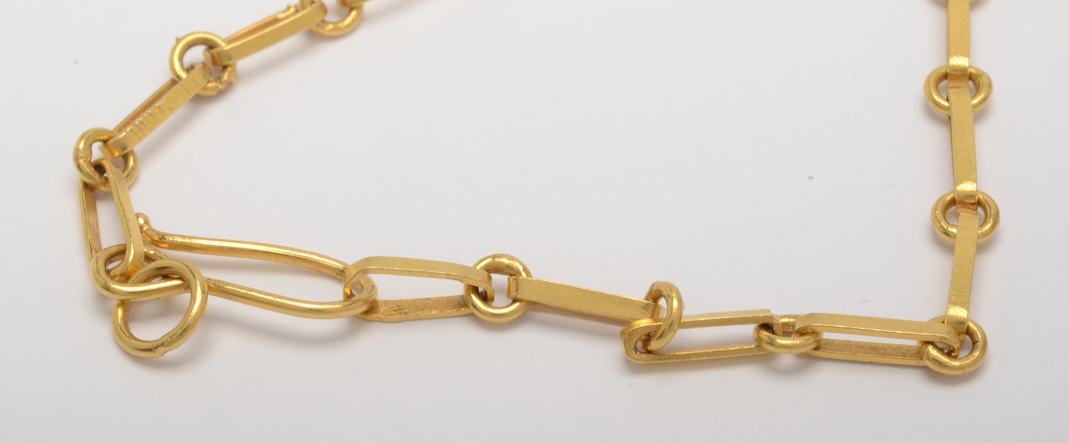 18K Gold Lapis Lazuli Egyptian Revival Necklace