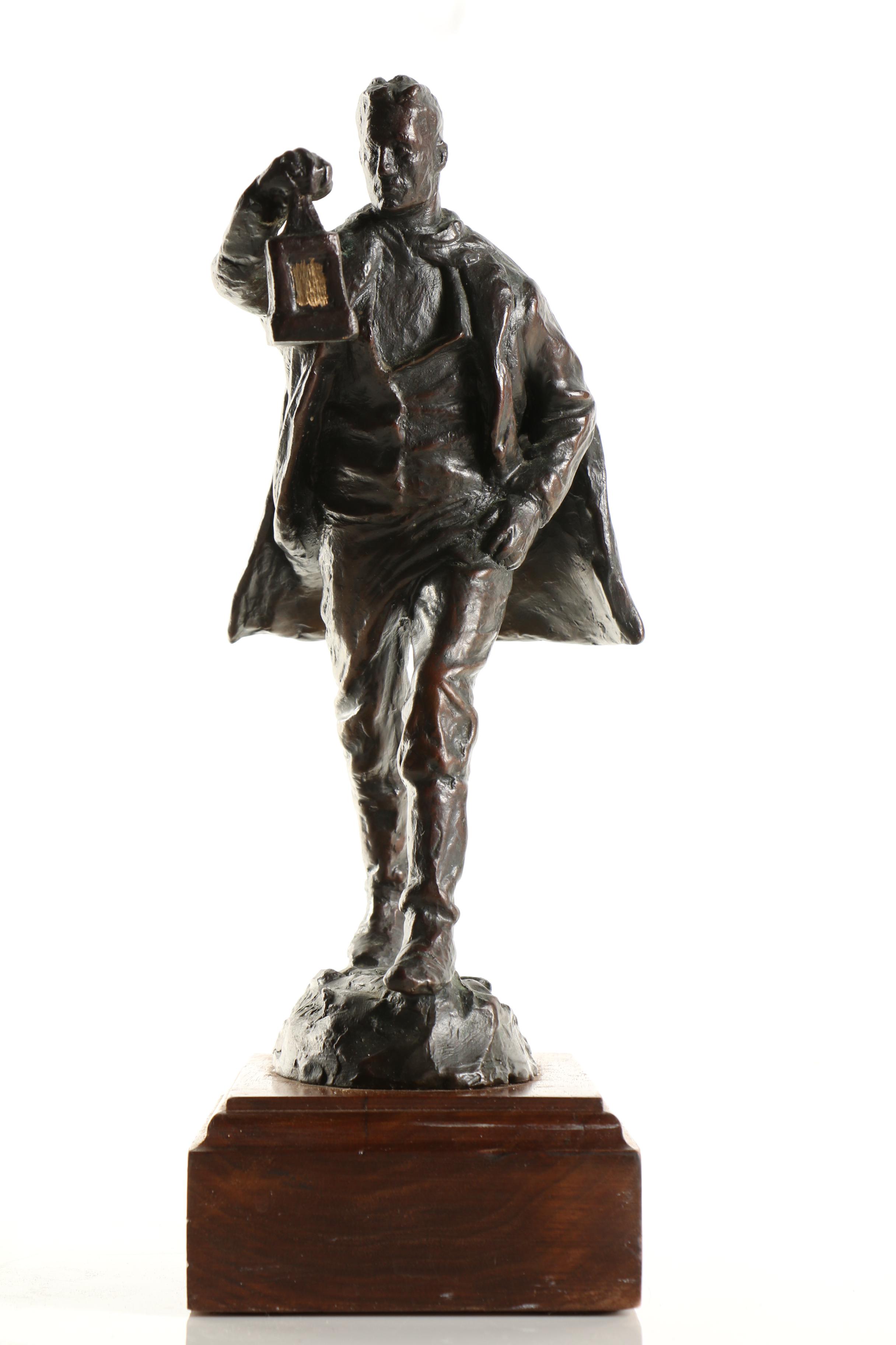 Cast Copper Sculpture After D. W. Crow