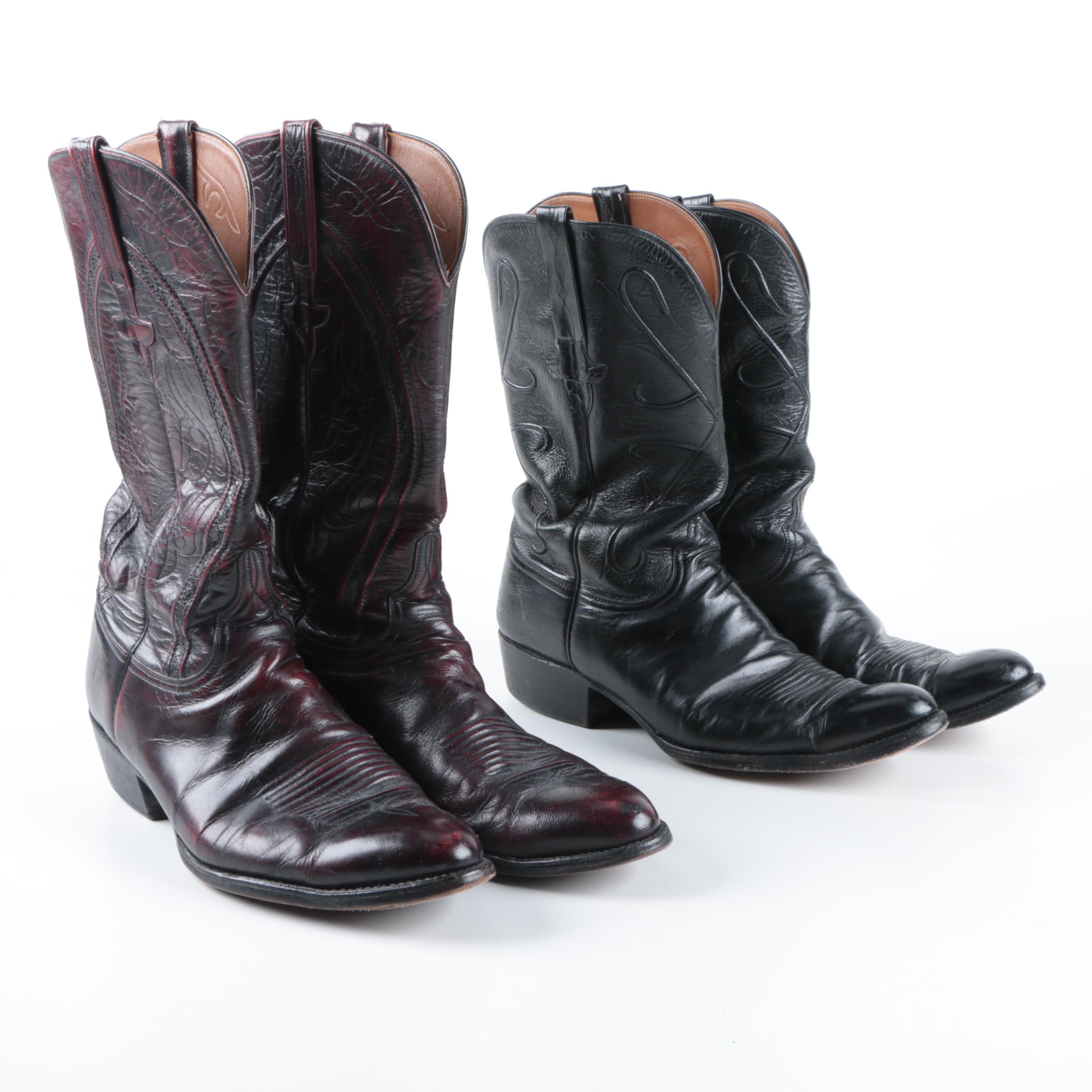 Men's Lucchese Leather Cowboy Boots