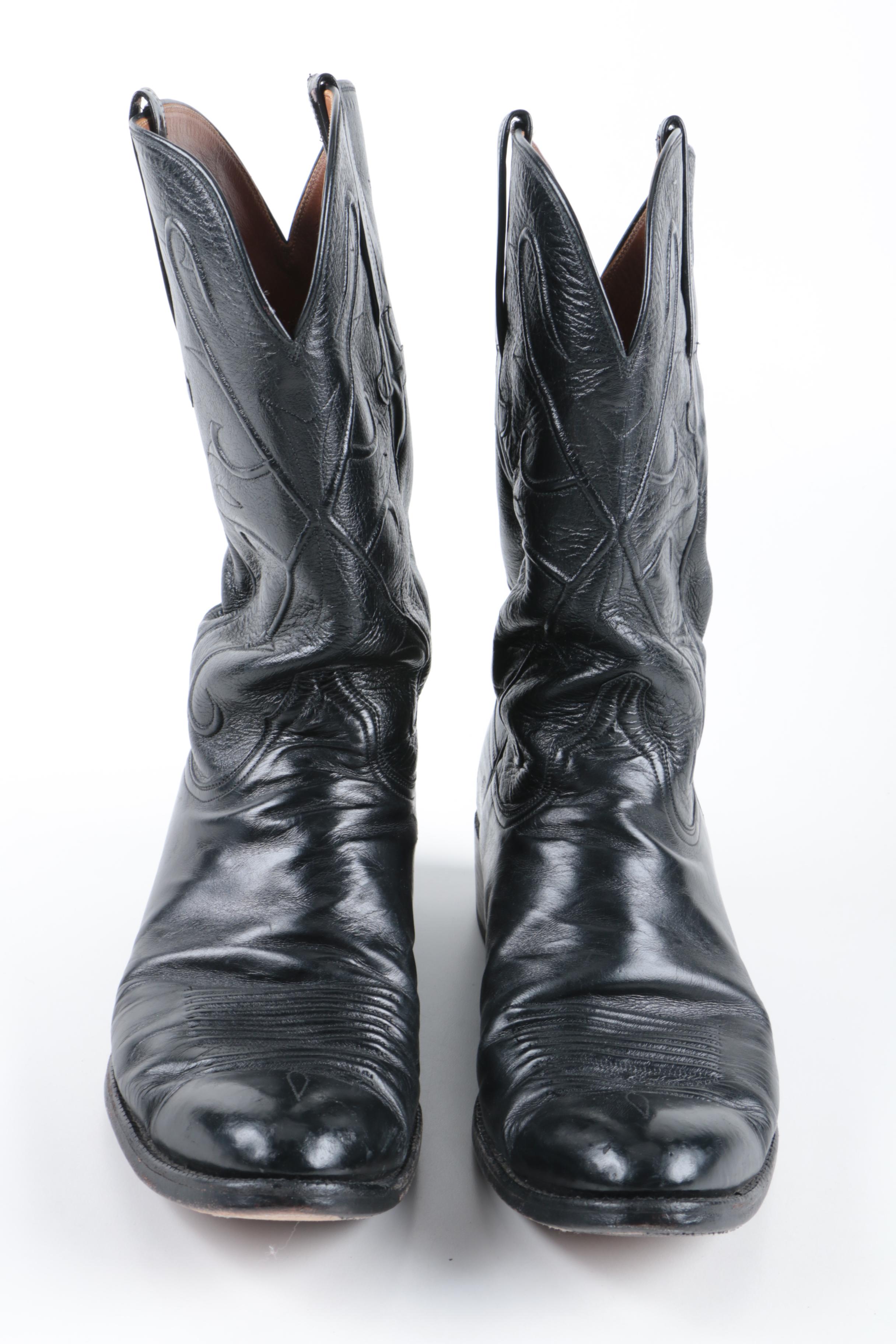 Men's Lucchese Leather Cowboy Boots