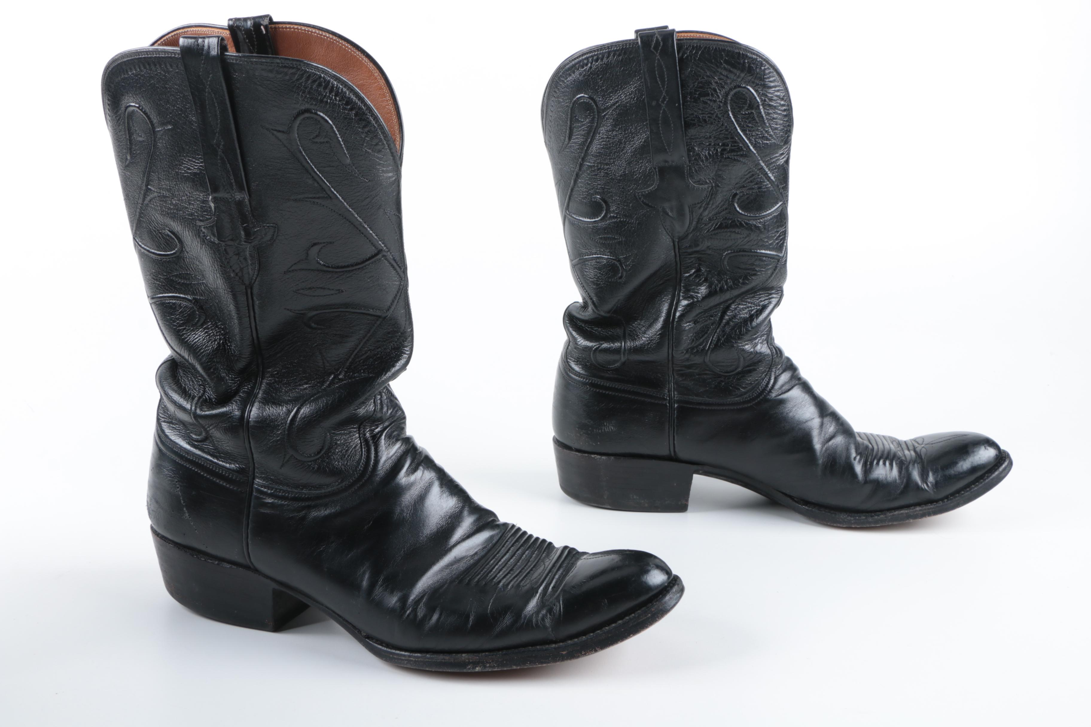 Men's Lucchese Leather Cowboy Boots