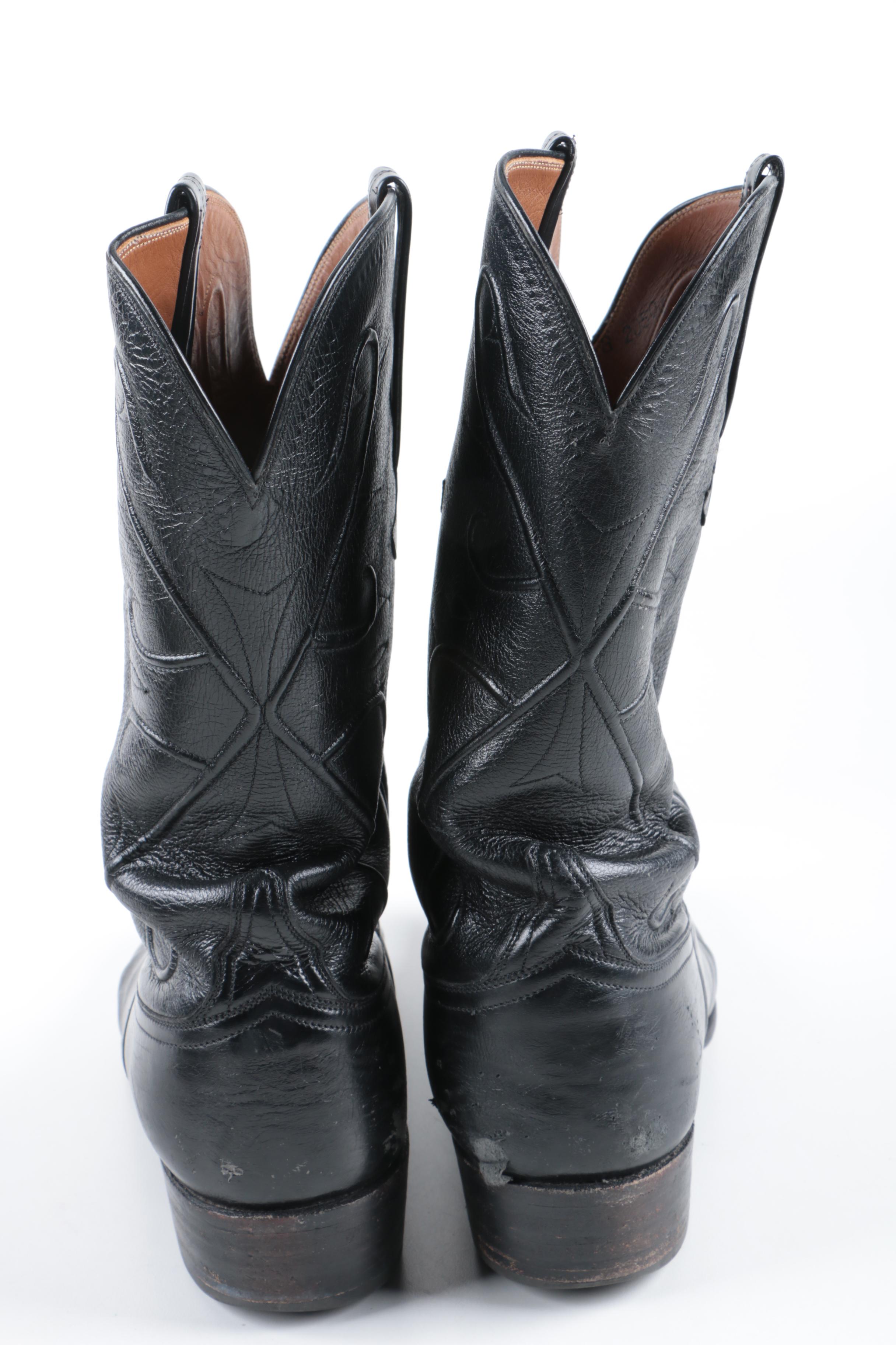 Men's Lucchese Leather Cowboy Boots