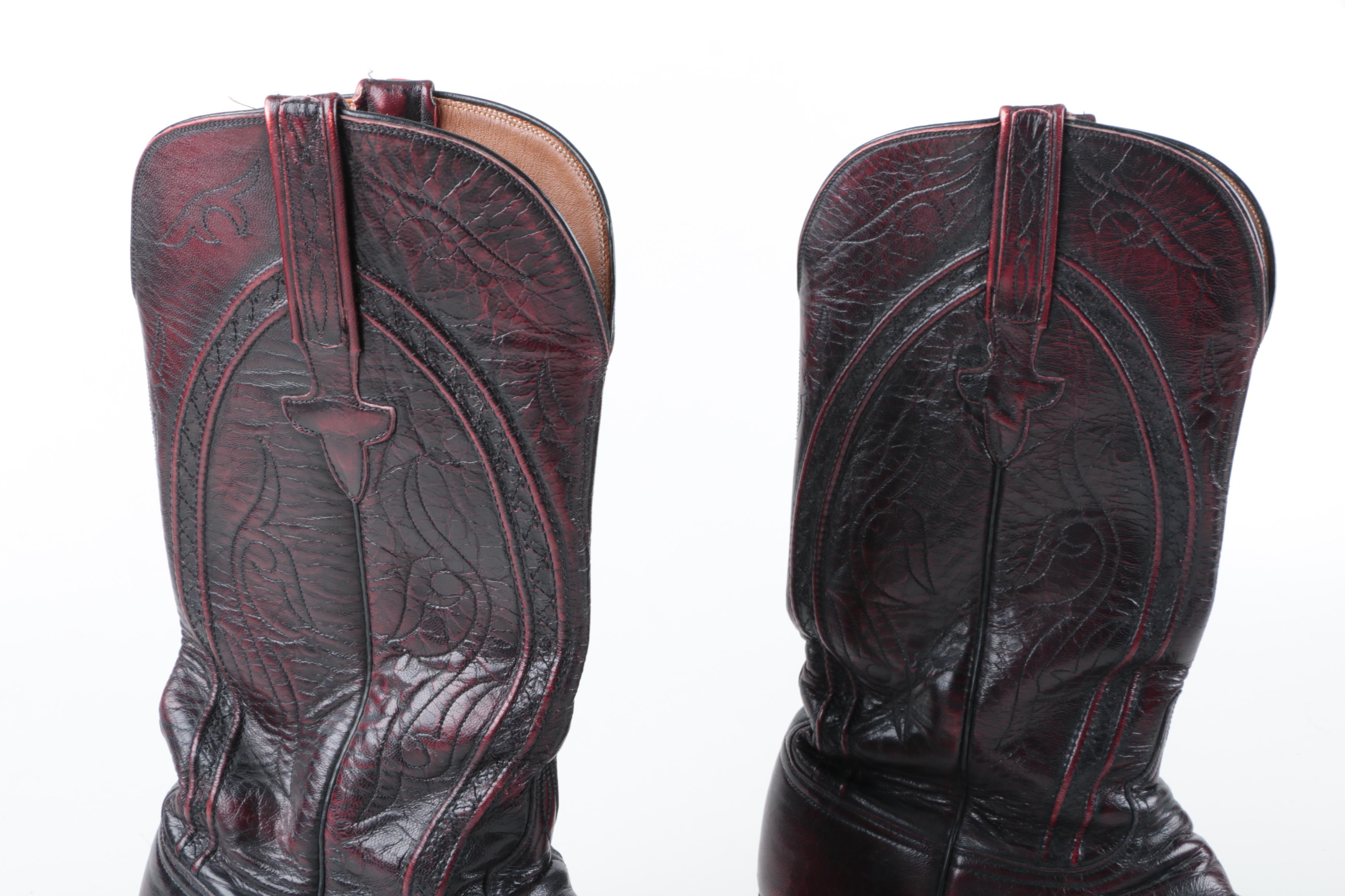 Men's Lucchese Leather Cowboy Boots