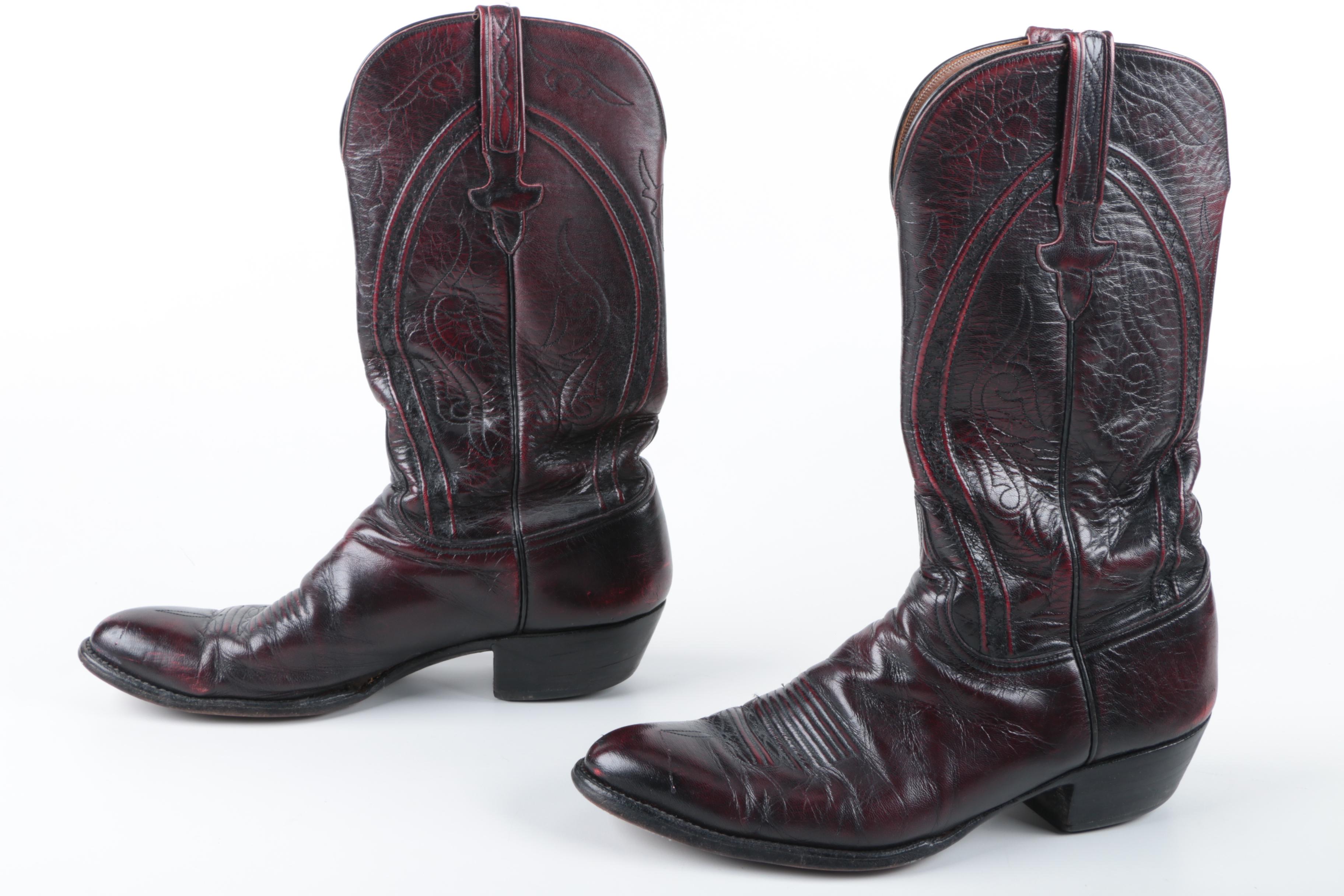 Men's Lucchese Leather Cowboy Boots