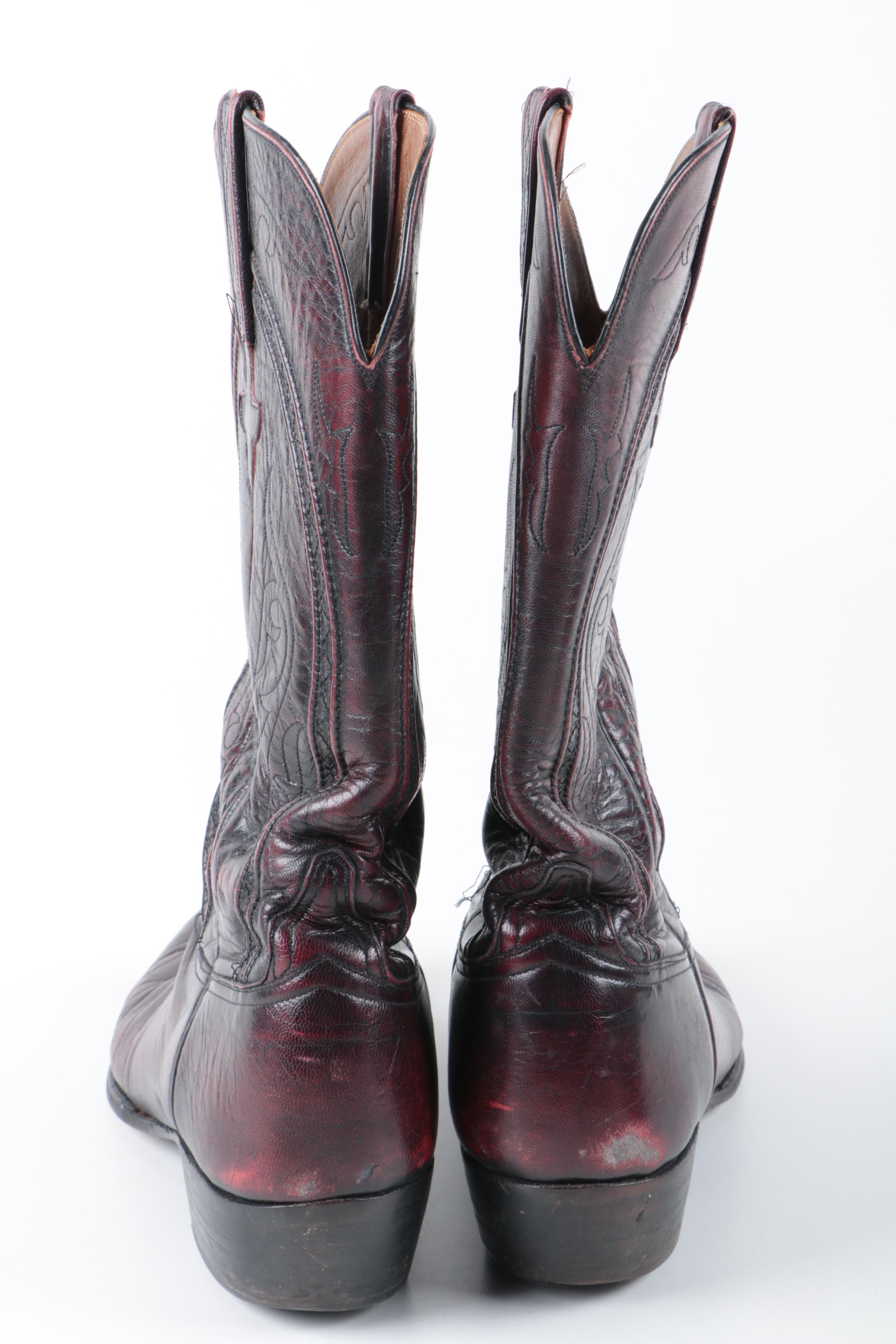 Men's Lucchese Leather Cowboy Boots