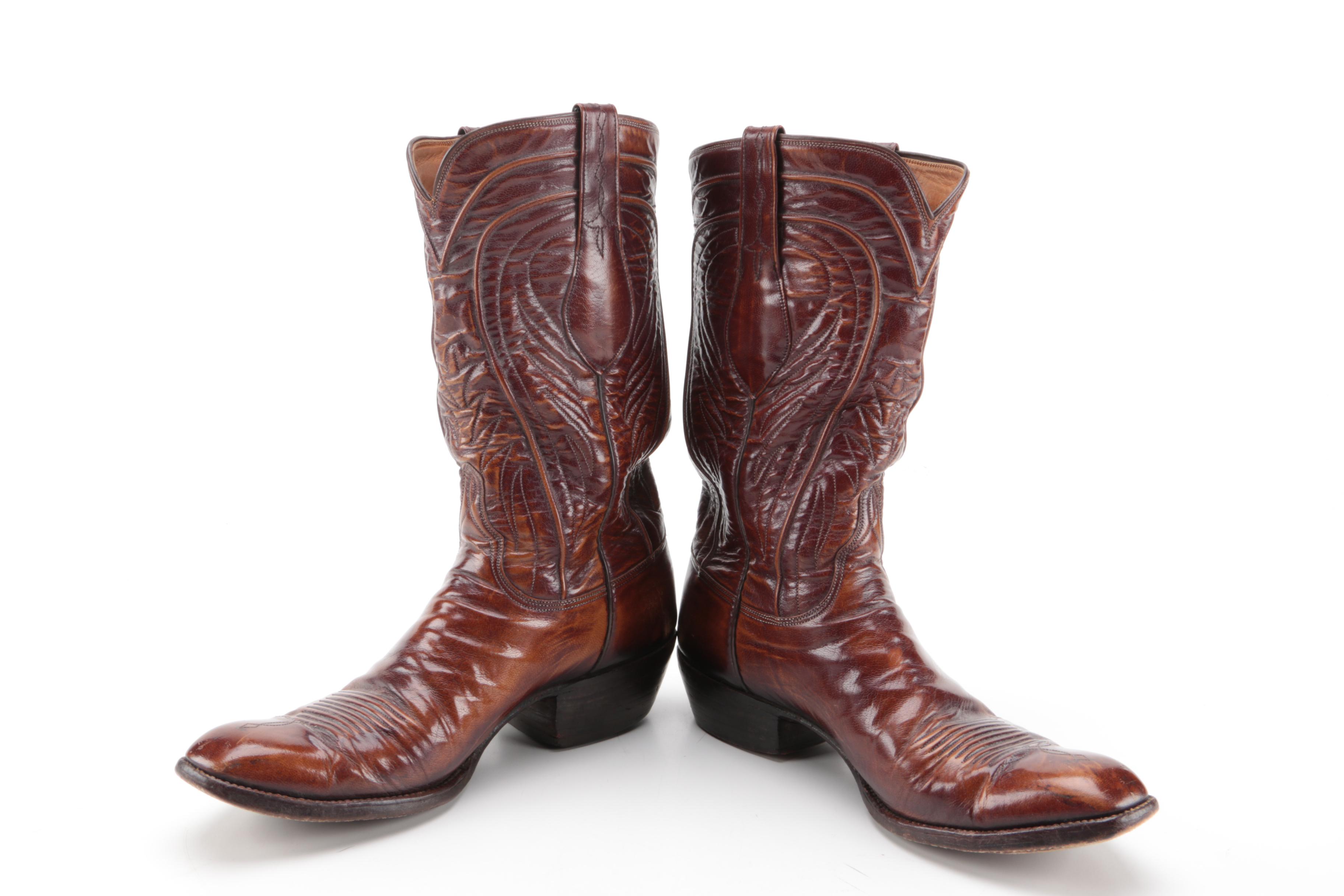 Men's Lucchese Handcrafted Classics Seville Goatskin Cowboy Boots