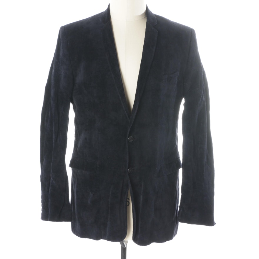 Men's Dolce & Gabbana Black Velvet Sport Coat