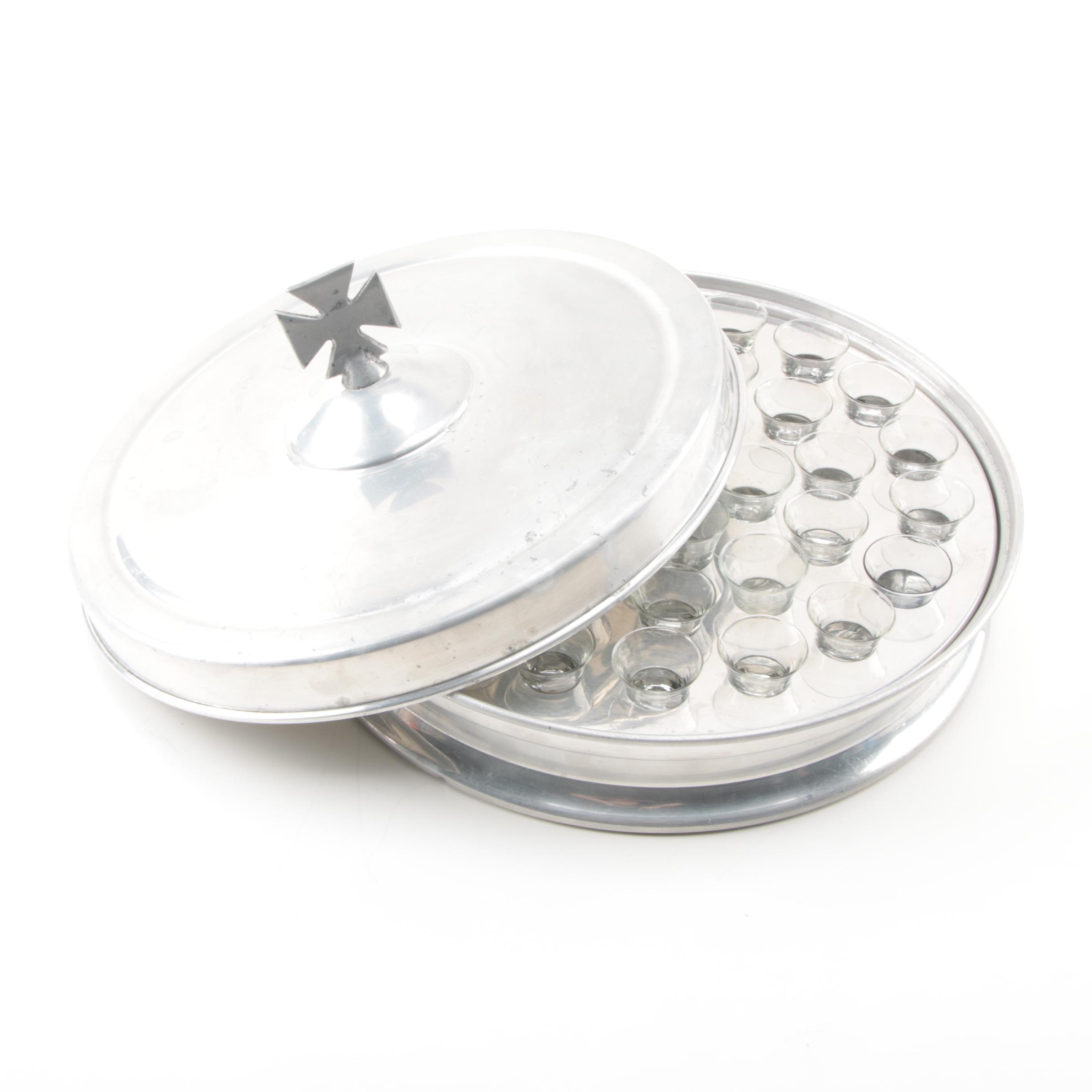 Thomas C. Ser. Co. Stainless Religious Wine Tray