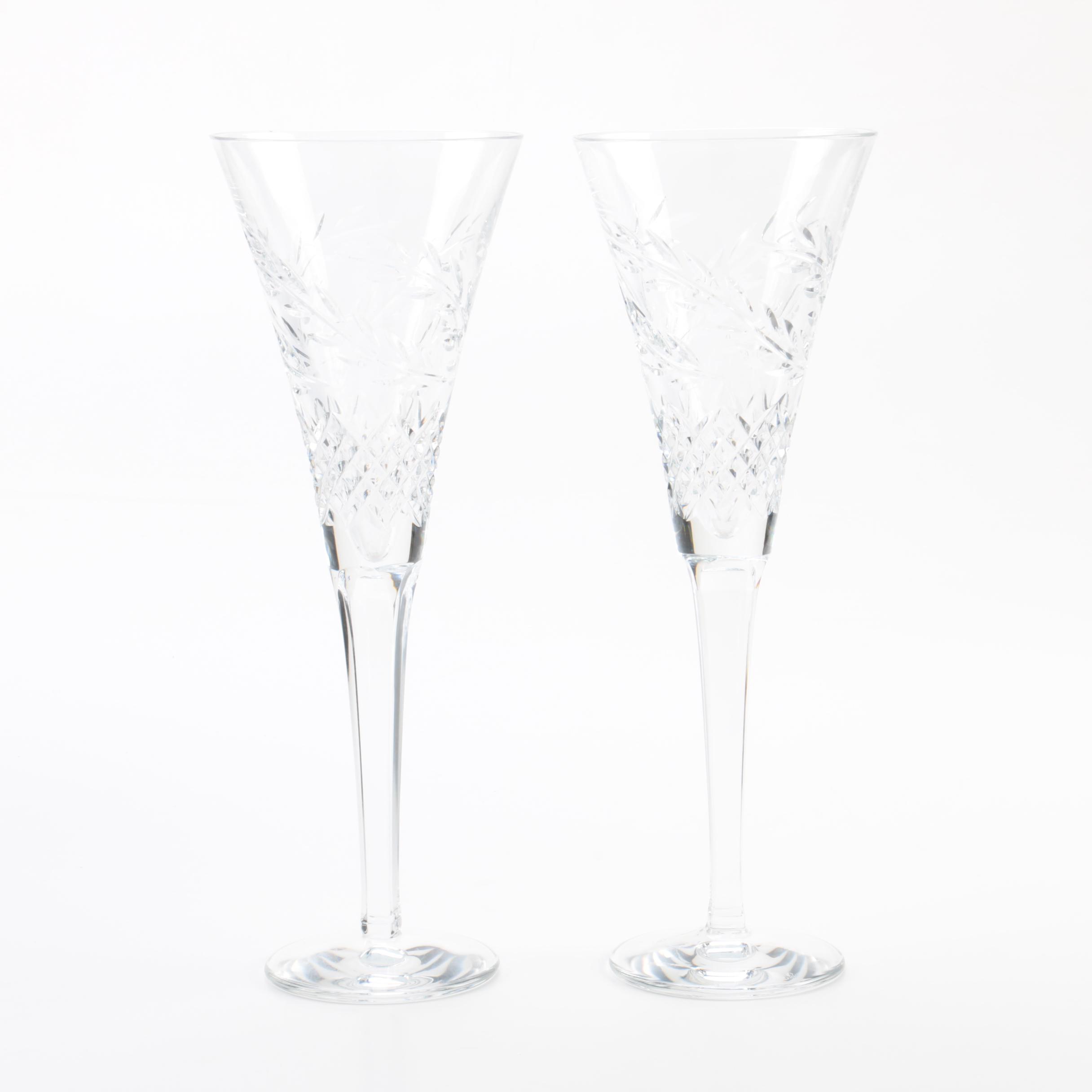 Waterford Crystal "Celebration Success" Toasting Flutes