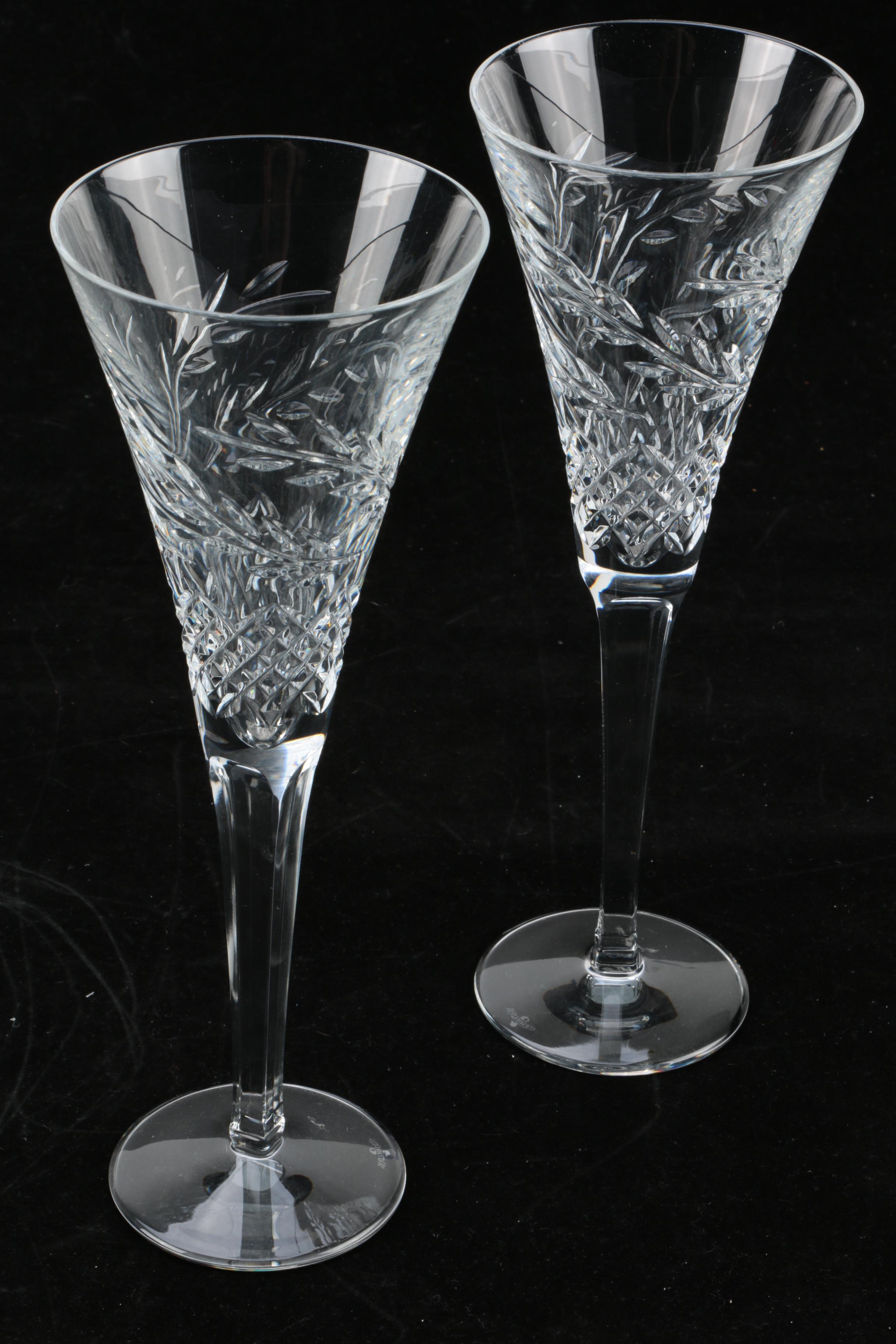 Waterford Crystal "Celebration Success" Toasting Flutes