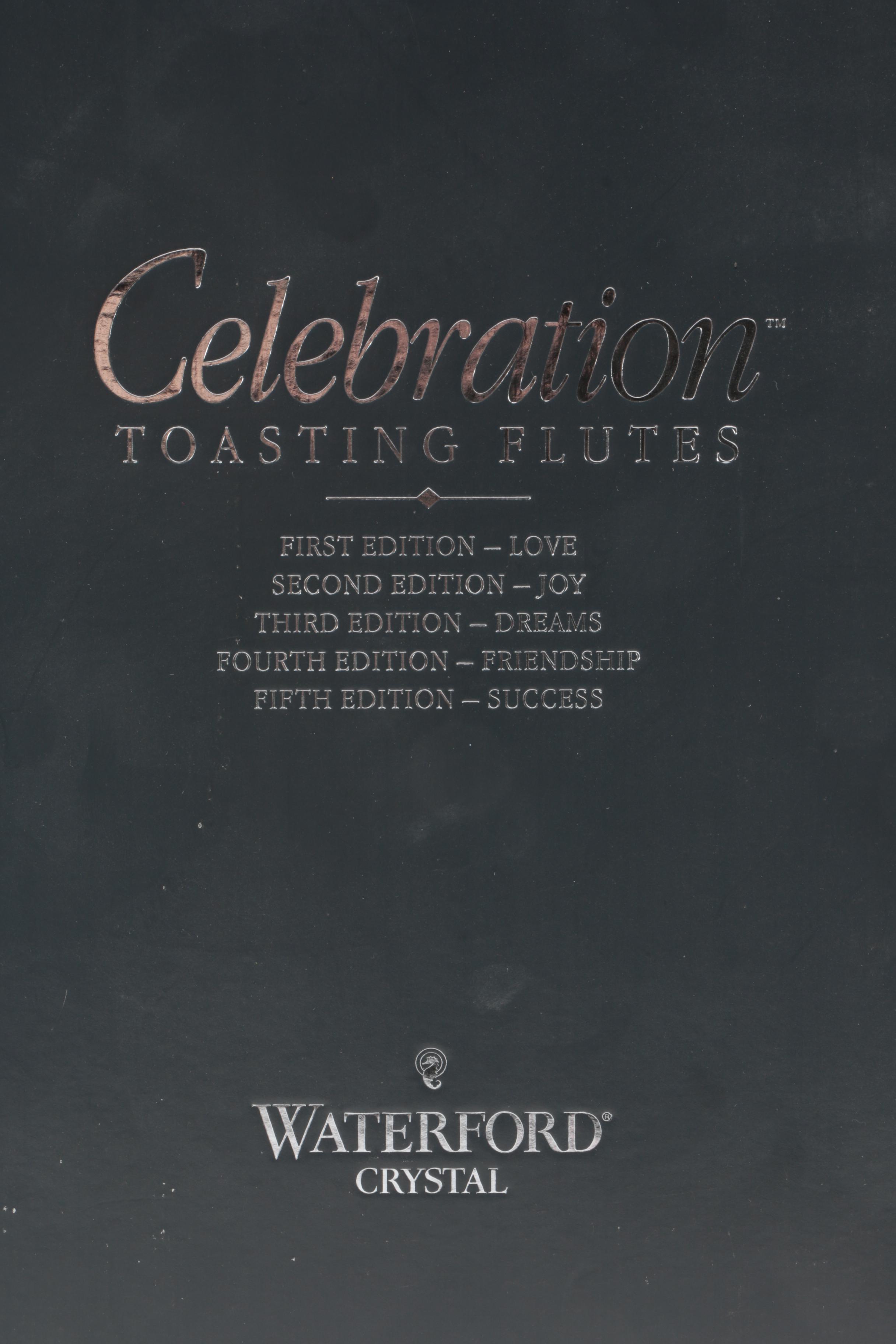 Waterford Crystal "Celebration Success" Toasting Flutes