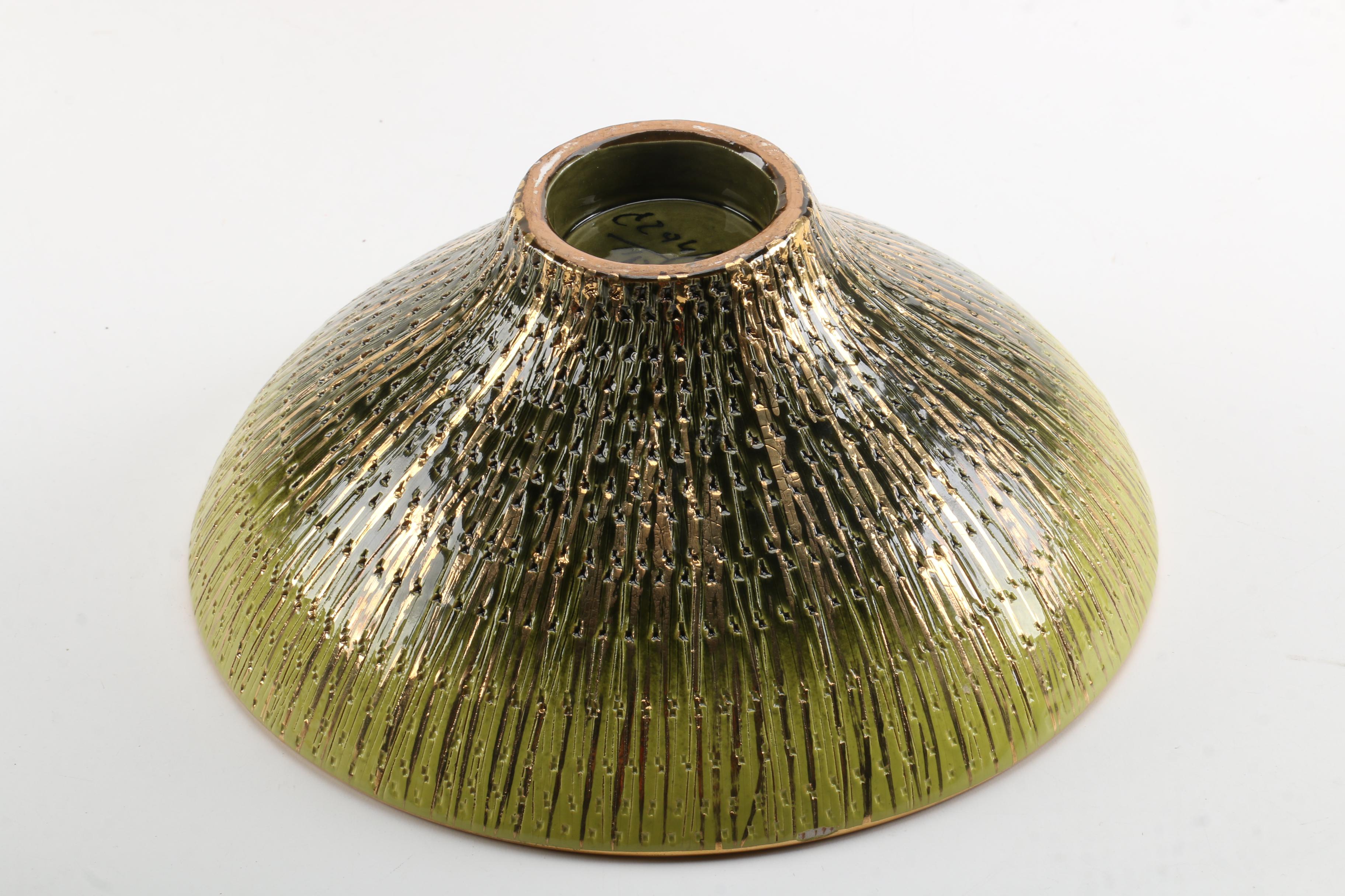 Mid Century Italian Elbee Pottery Vases and Bowl