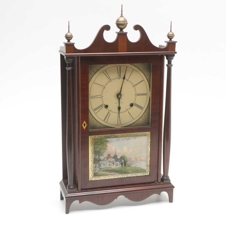 Seth Thomas Pillar and Scroll Mantel Clock