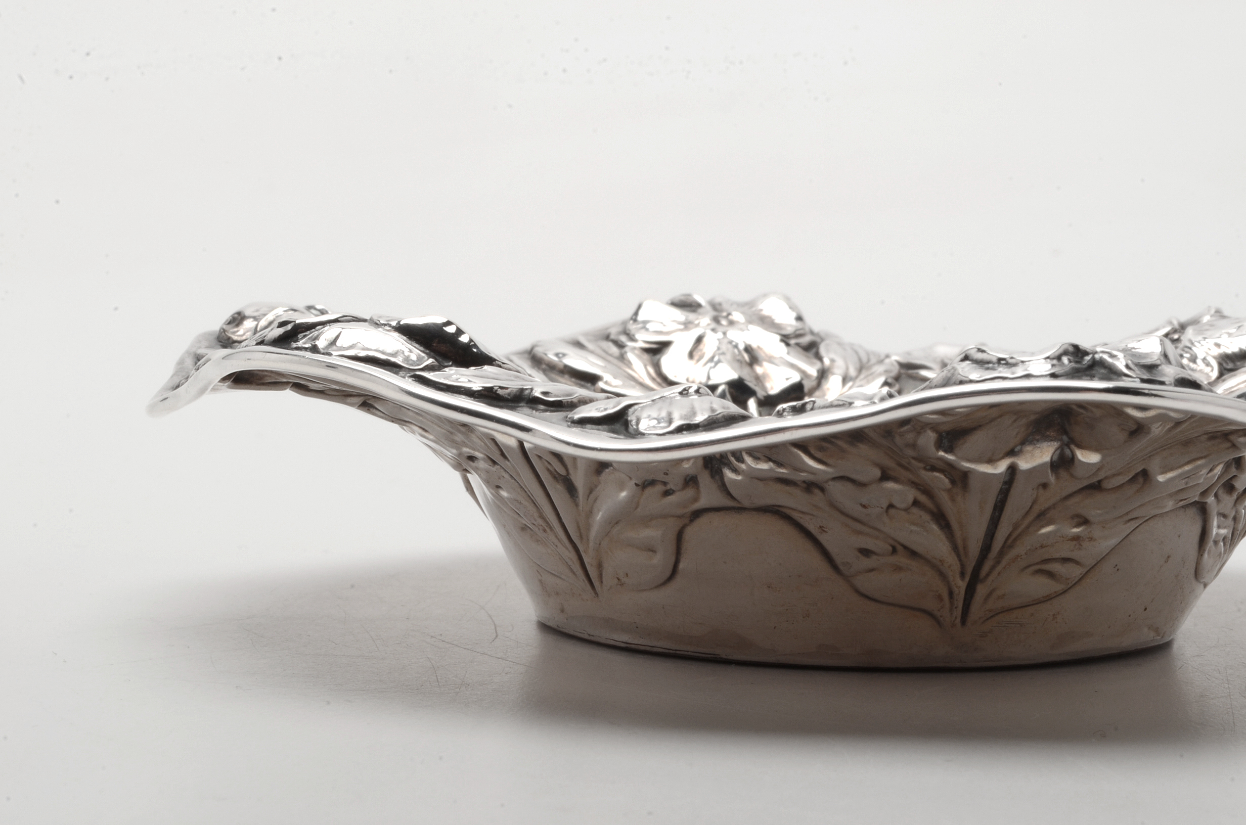 Vintage Gorham Sterling Silver Nut Bowl in the "Pansy" Repoussé Pattern