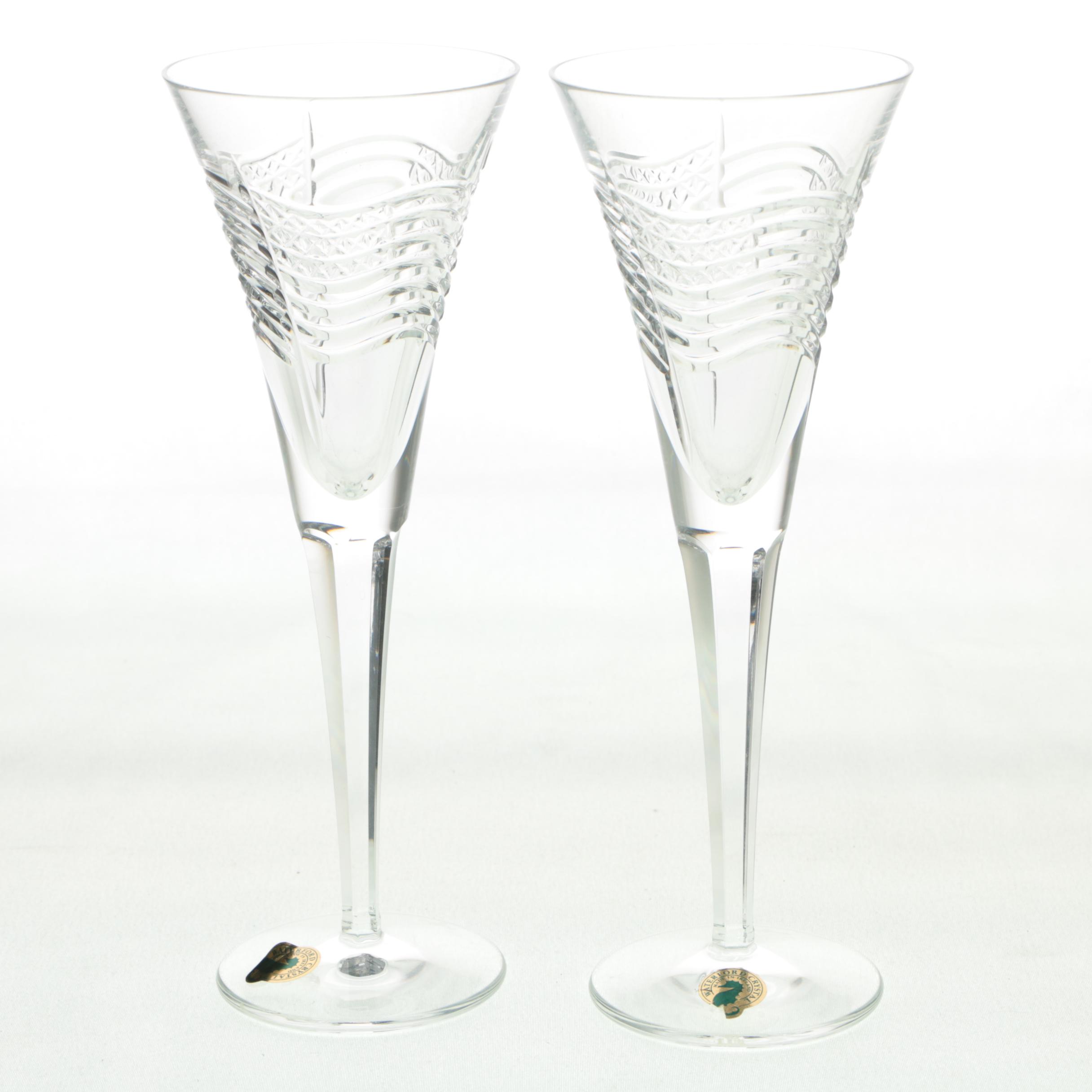 Waterford Crystal "Spirit of America" Toasting Flutes