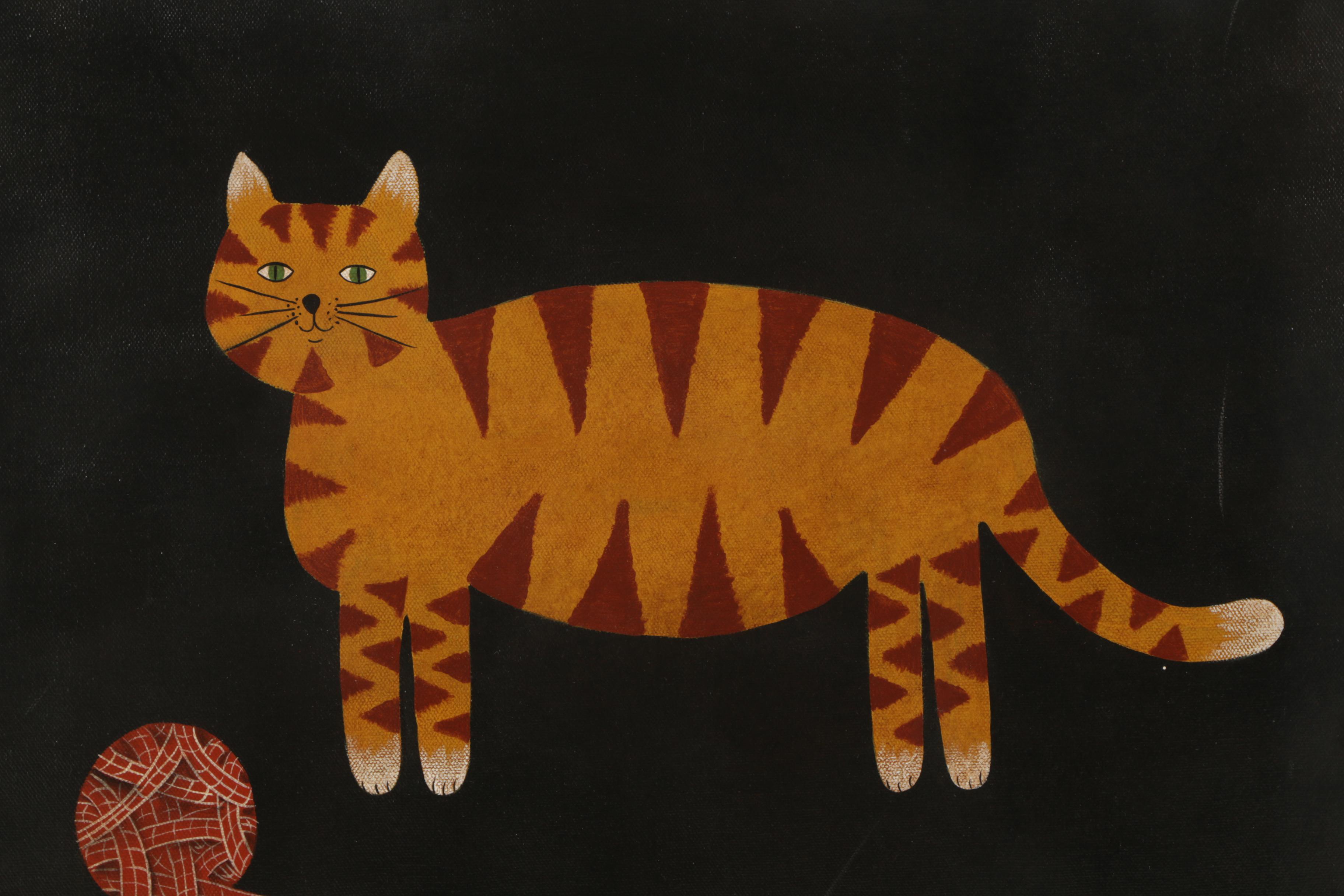 Acrylic Painting of Cat