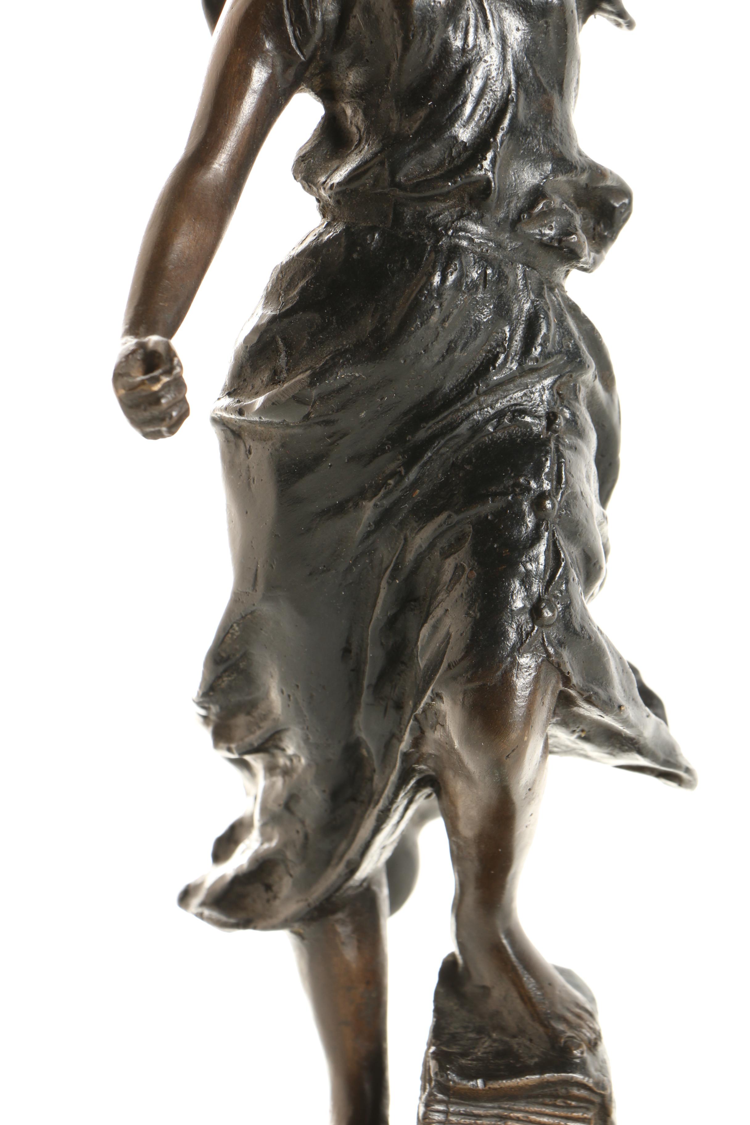 Spelter Sculpture of Lady Justice