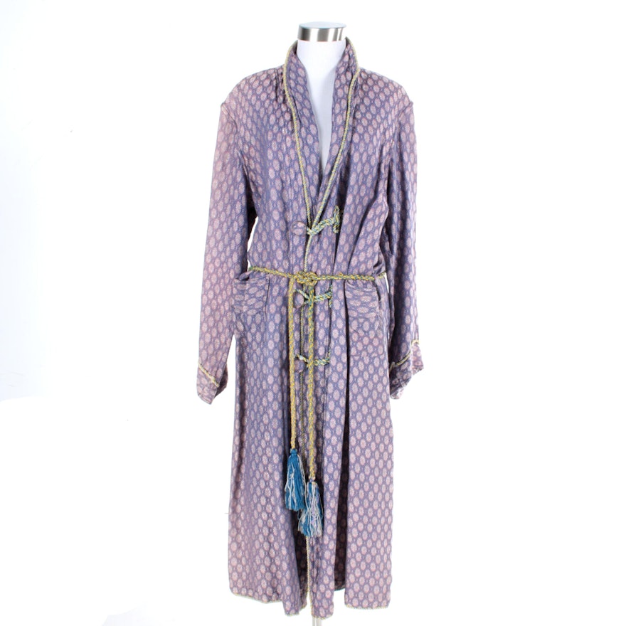 Men's Vintage Jacquard Robe