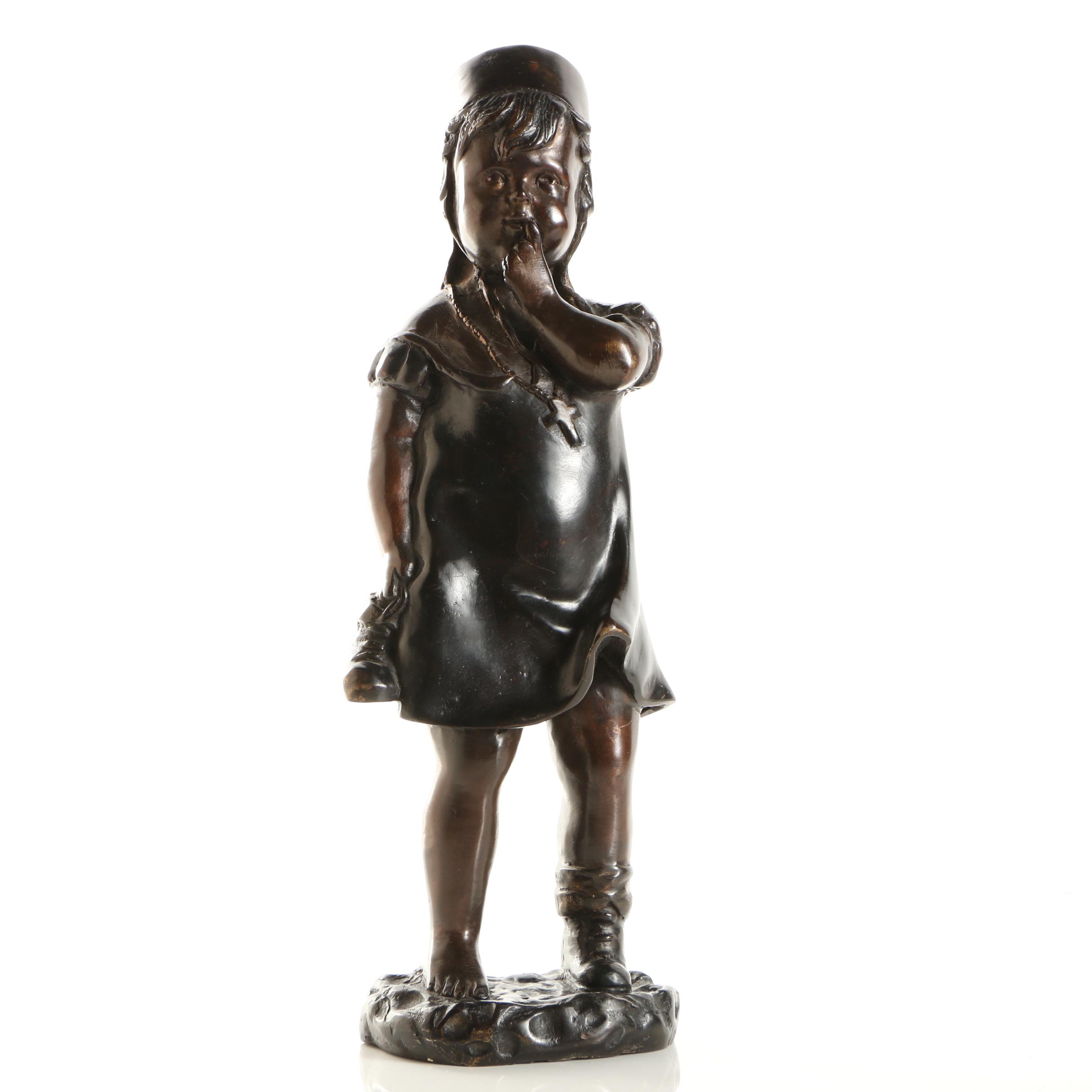 Copper Alloy Sculpture in the Manner of Juan Clara