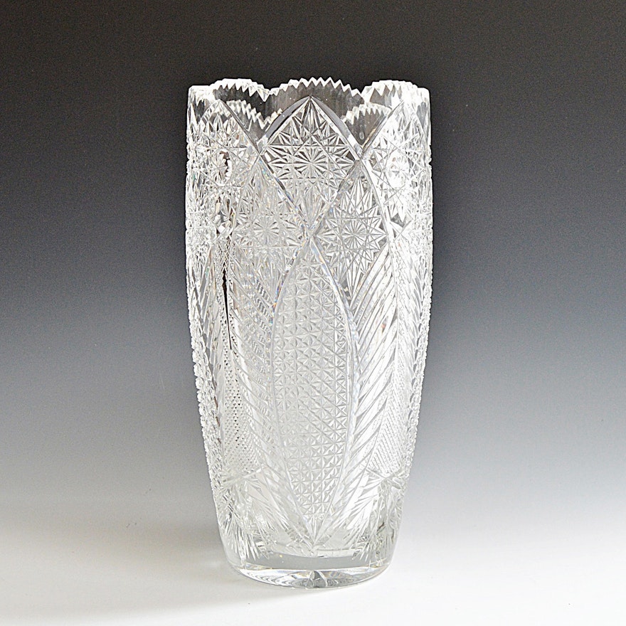 Cut Glass Vase