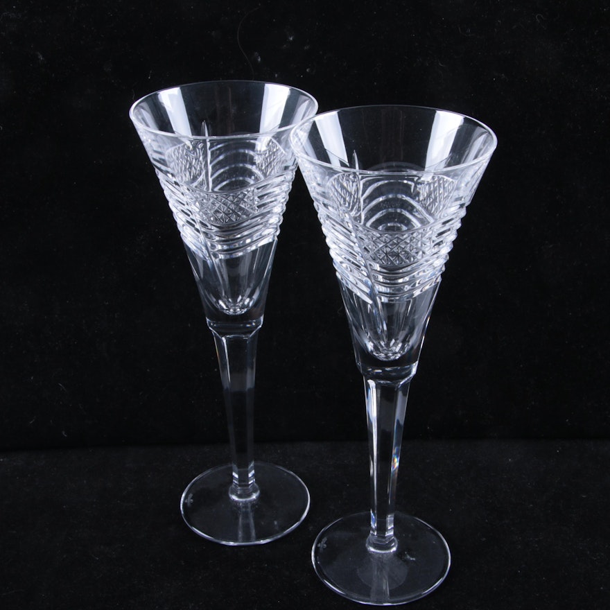 Waterford Crystal "Spirit of America" Champagne Flutes