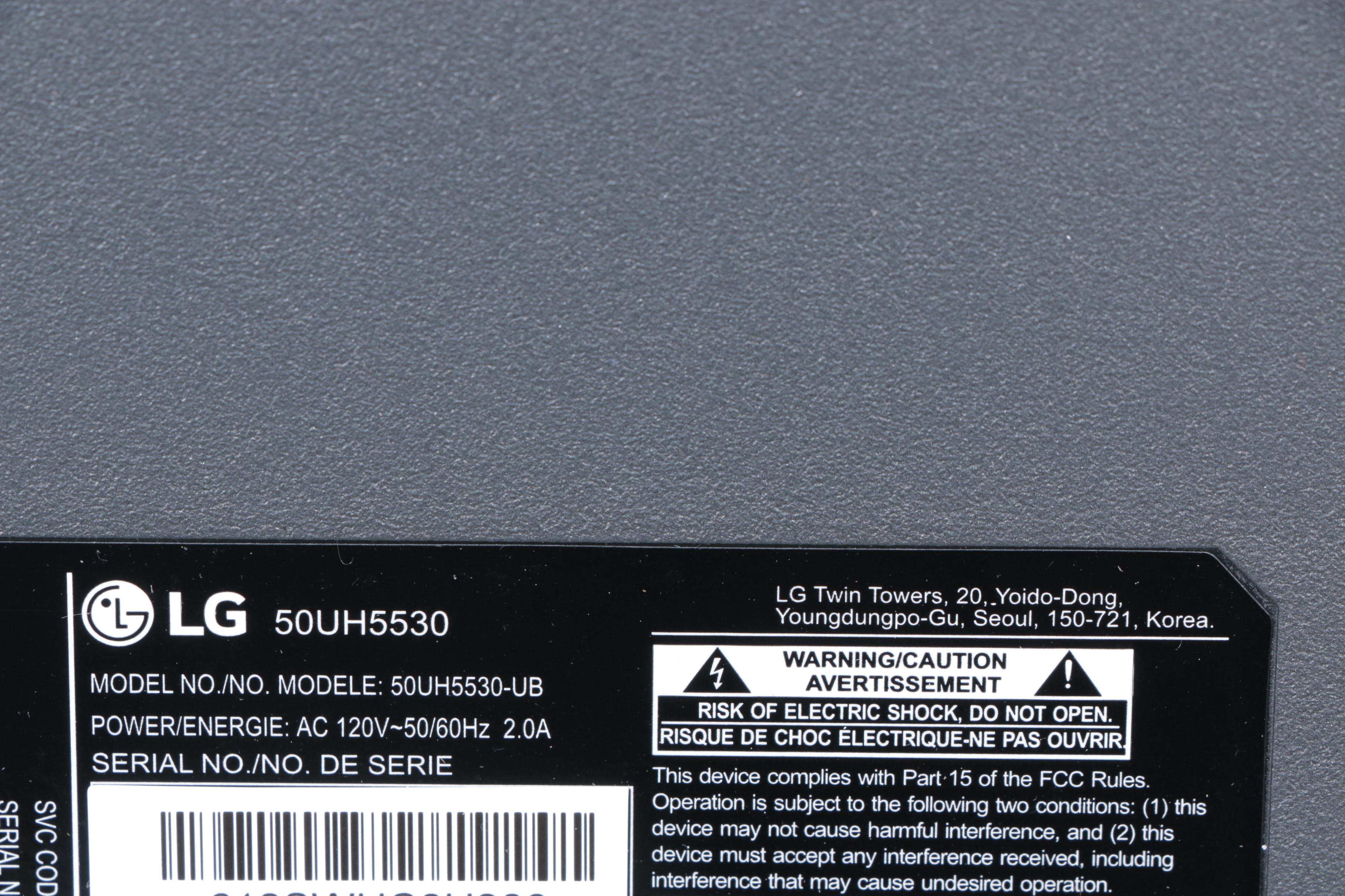 LG 50" UHD Smart LED TV