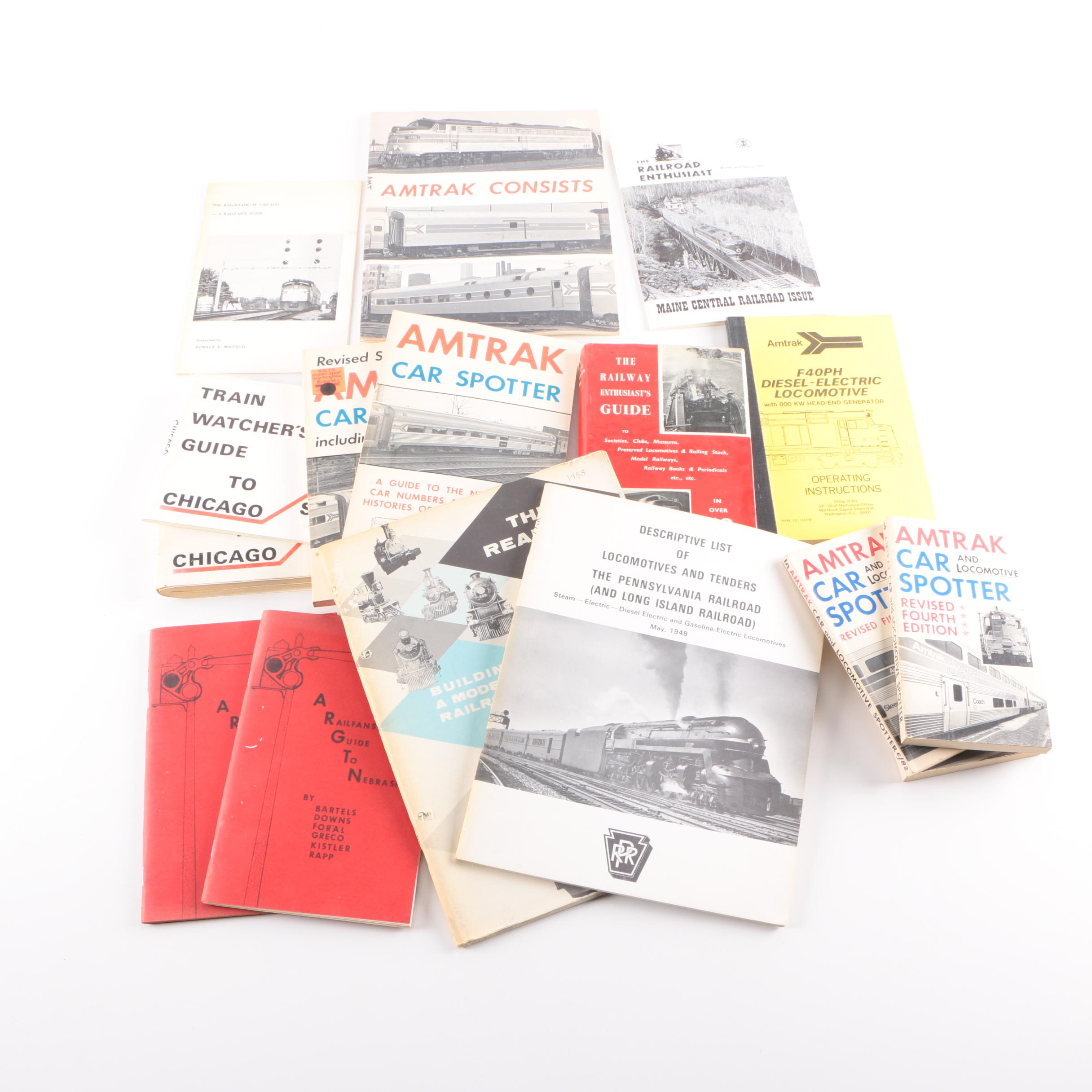 Vintage Books on Trains